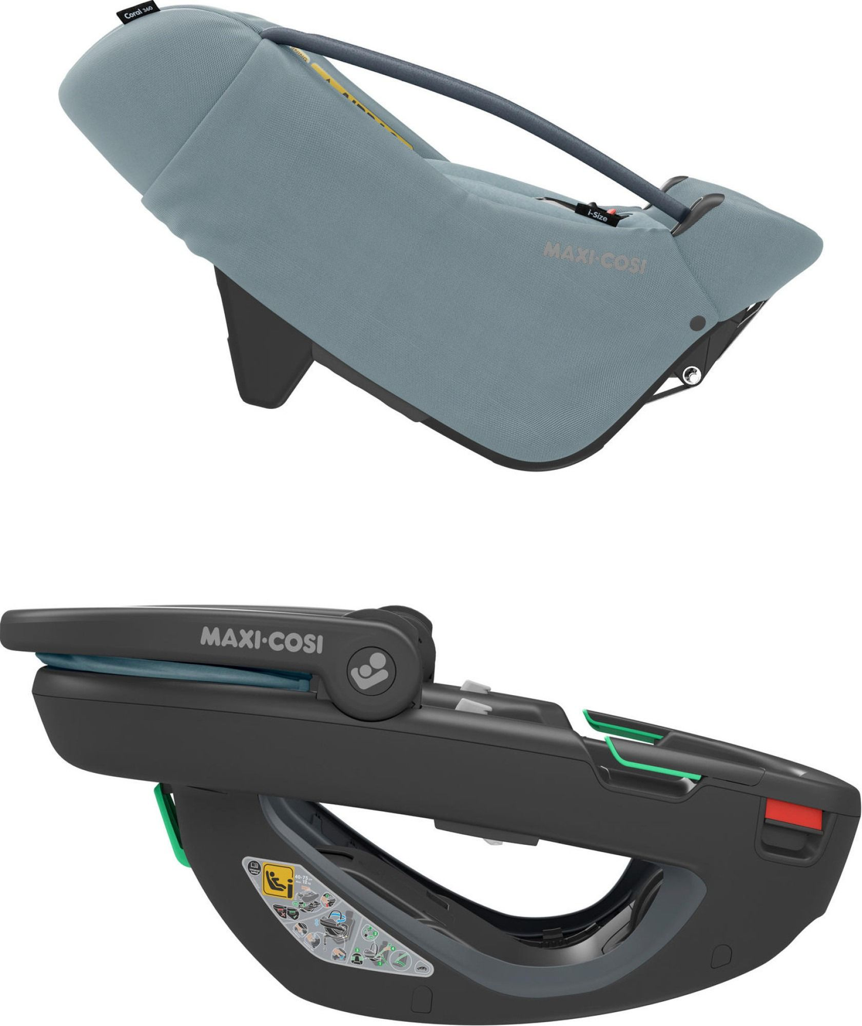 Автокресло Maxi-Cosi Coral 360 Essential Grey (Black Shell) (8559050111) фото 16