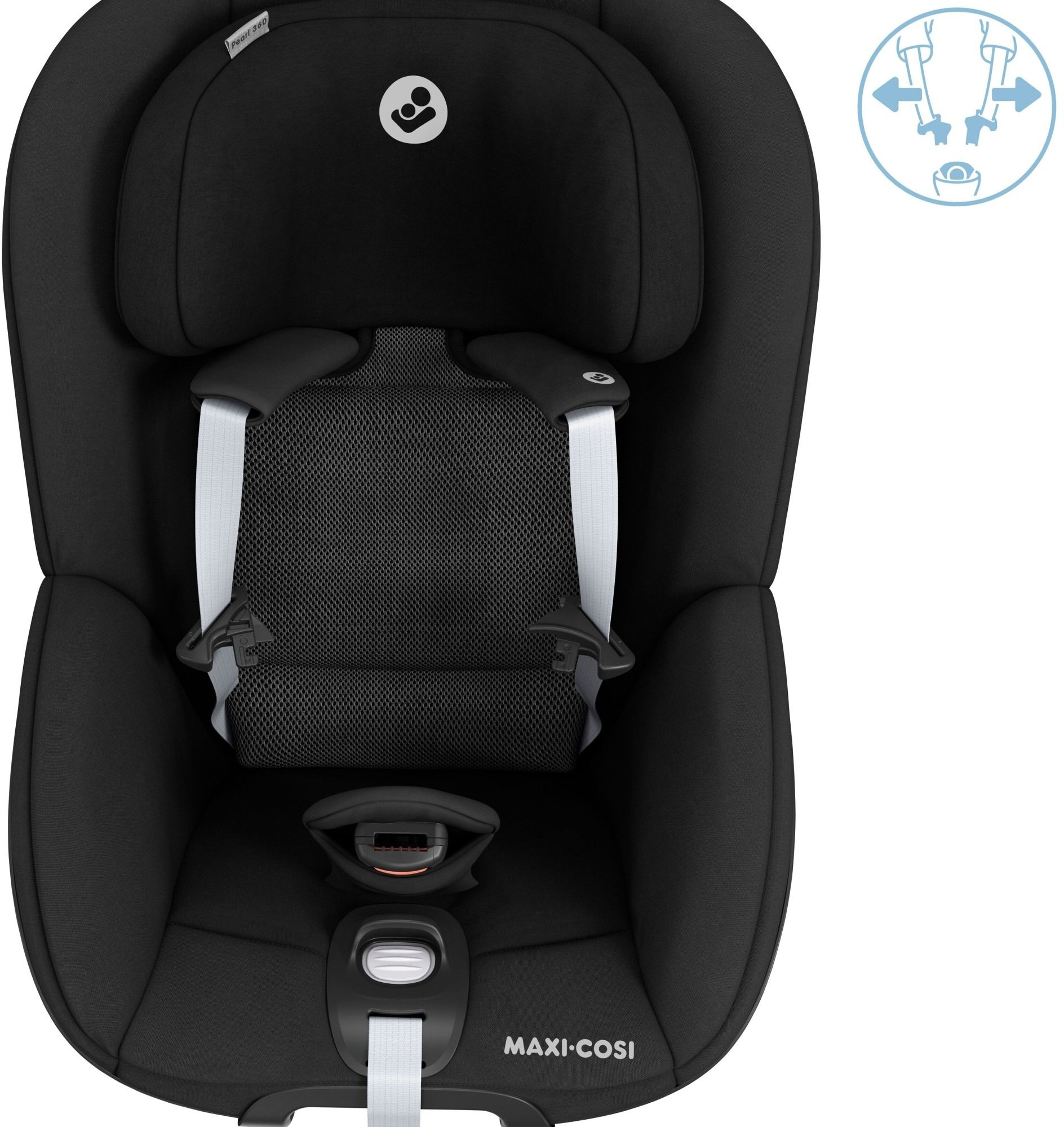 Автокресло Maxi-Cosi Pearl 360 2 Authentic Black без вкладыша (8045671111) фото 6