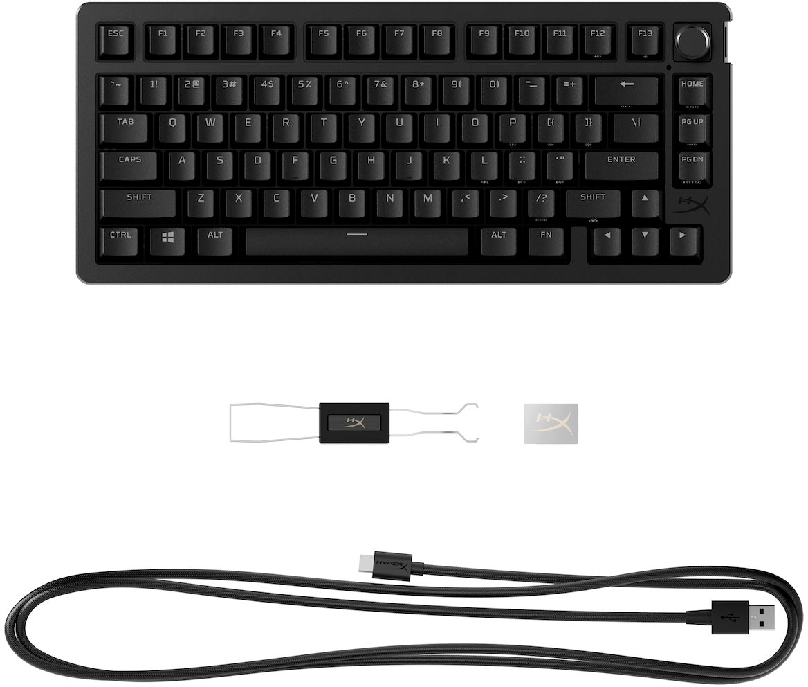 Игровая клавиатура HyperX Alloy Rise 75 Wireless ENG/UA RGB Black (91Y91AA) фото 5