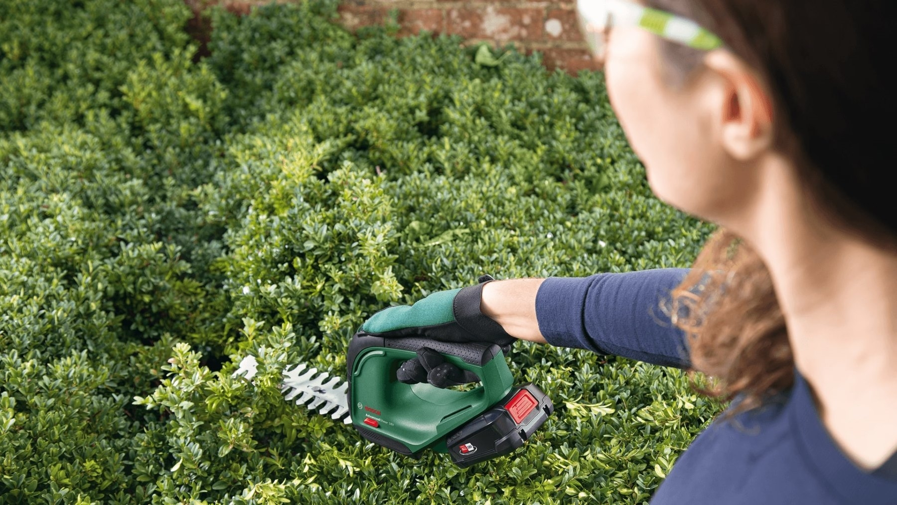 Ножиці для трави Bosch AdvancedShear 18В-10 + насадка кущоріз без АКБ та ЗП (0.600.857.001)фото