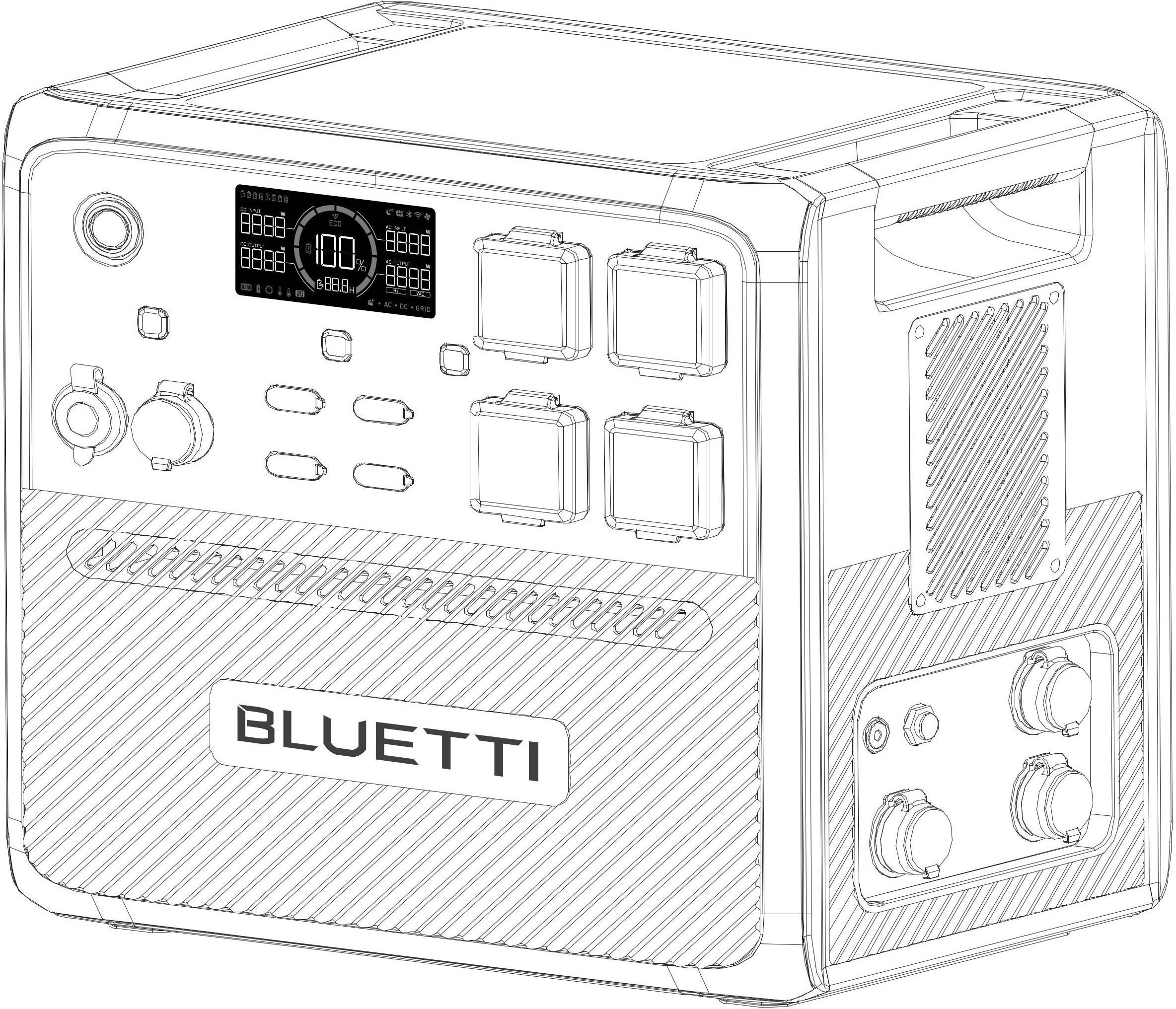 Зарядная портативная электростанция Bluetti AC240 (AC240) фото 6