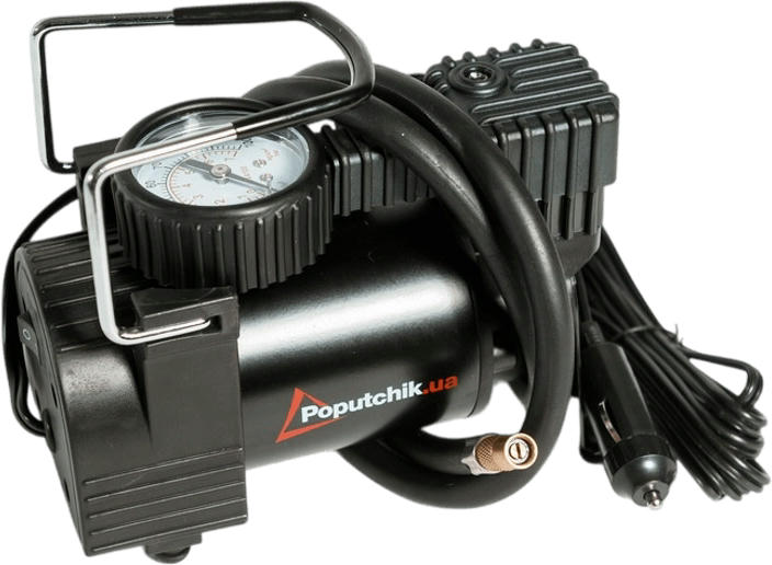 Компресор автомобільний 1-поршневий Poputchik на 35л/хв, 7 АТМ, кейс + Набір ремкомплекту для шин (13-014-IS)фото3