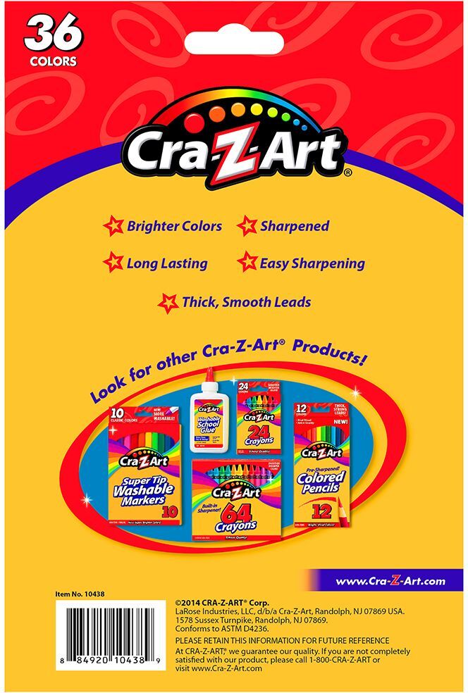 Кольорові олівці Cra-Z-Art 36шт (10438CRA)фото10