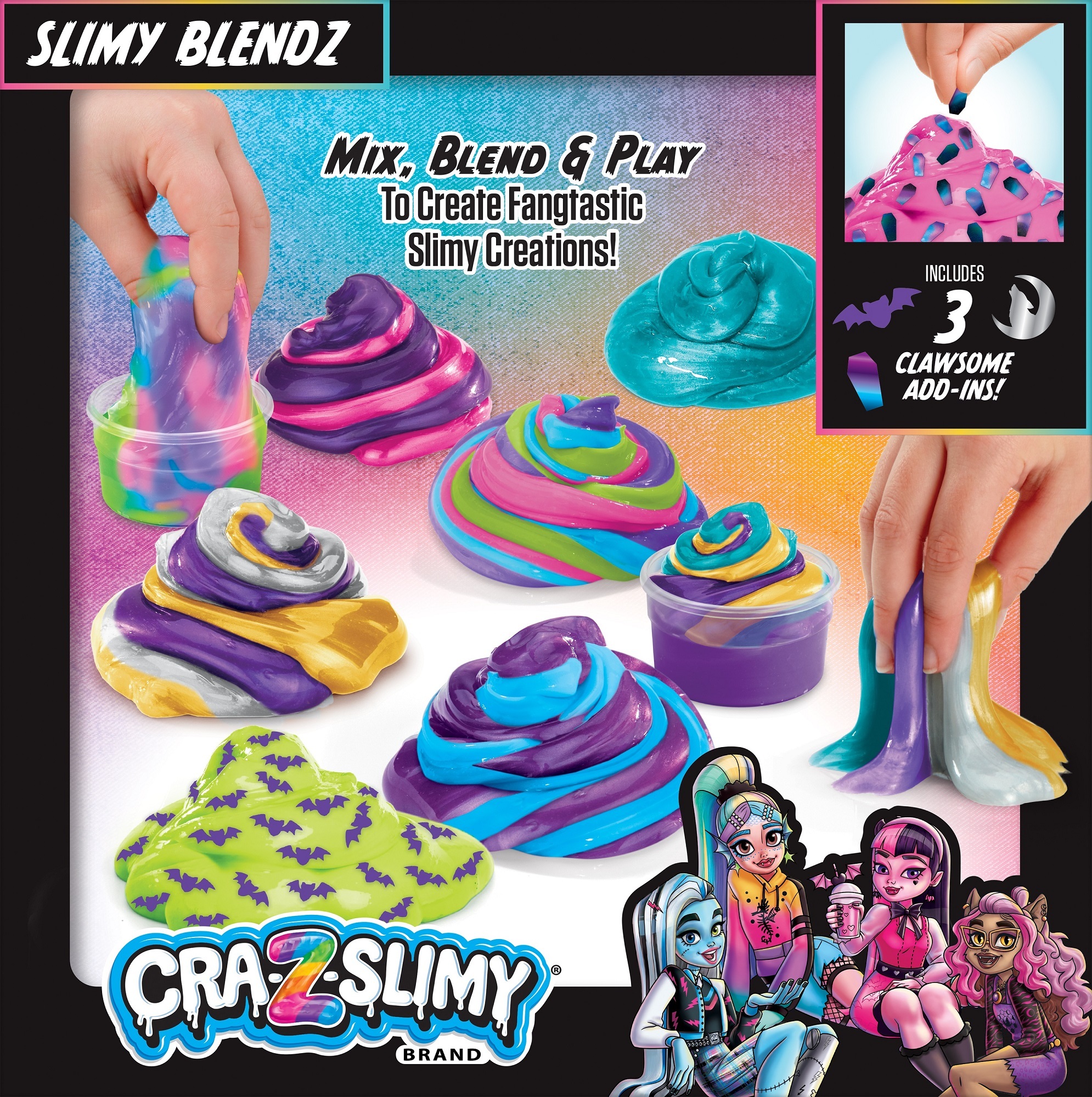 Слайм Cra-Z-Art Monster High Slimy Blendz, набір 15од (72228CRA)фото3