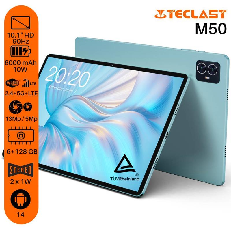 Планшет Teclast M50 10.1 6/128Gb LTE Blue (6940709686799) фото 3