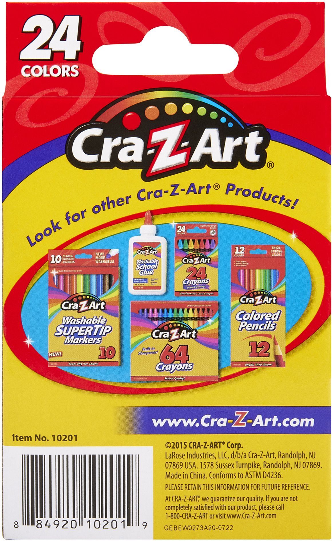 Мелки восковые Cra-Z-Art 24шт (10201CRA) фото 8