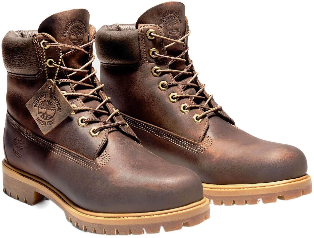 Ботинки мужские Timberland Premium 6-inch Waterproof TB127097214 44 (10 US) коричневые фото 4