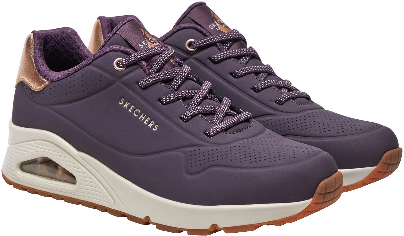 Кроссовки женские Skechers Uno - Shimmer Away 155196 DKPR 35.5 (5,5 US) фиолетовые фото 6