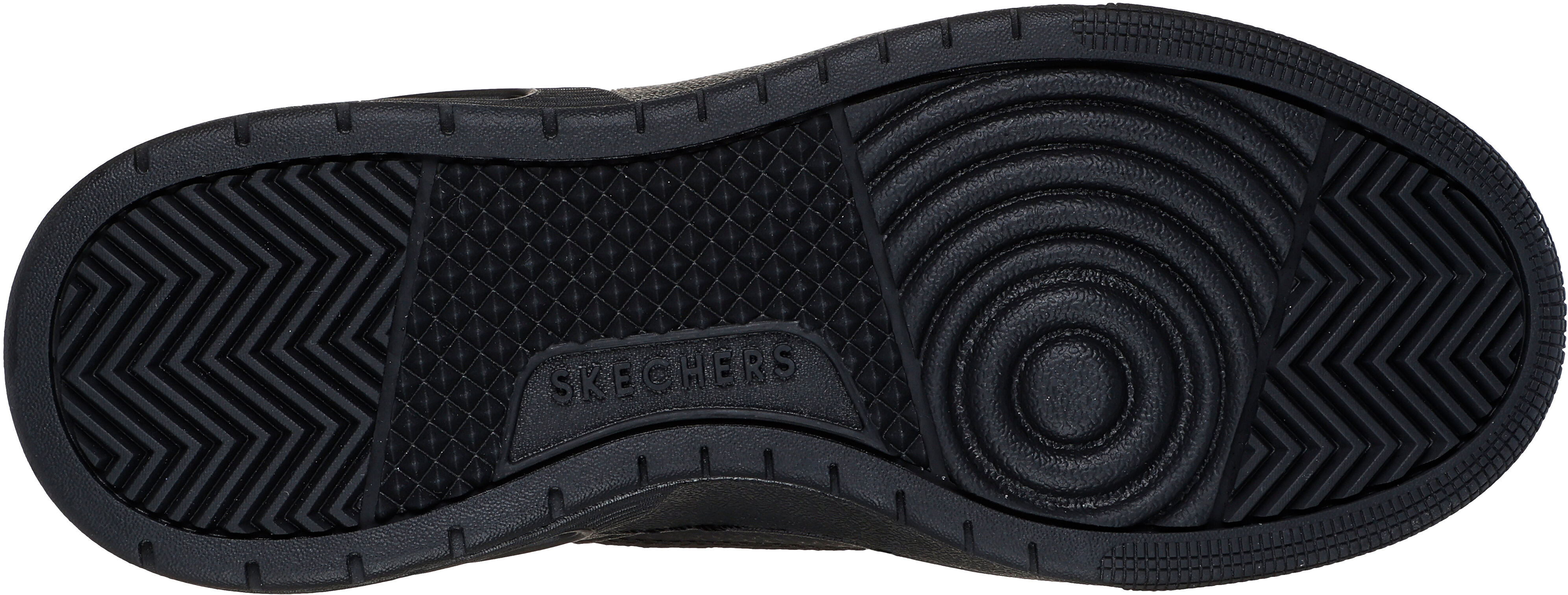 Кеды женские Skechers Uno Court - Courted Style 177710 BKTQ 36 (6 US) черные фото 5