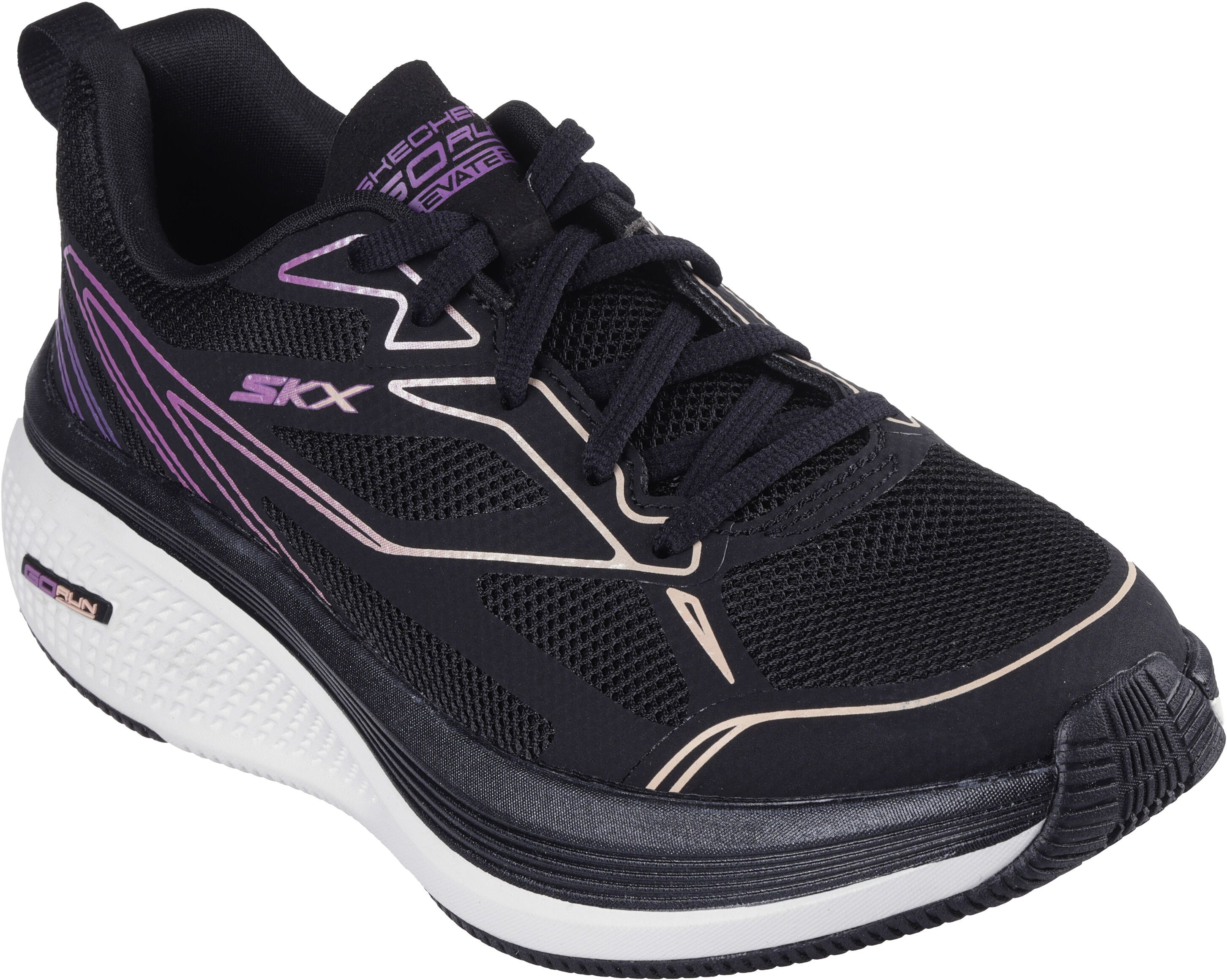 Кроссовки для бега женские Skechers Go Run Elevate 2.0 129001 BKPR 40 (10 US) черные фото 