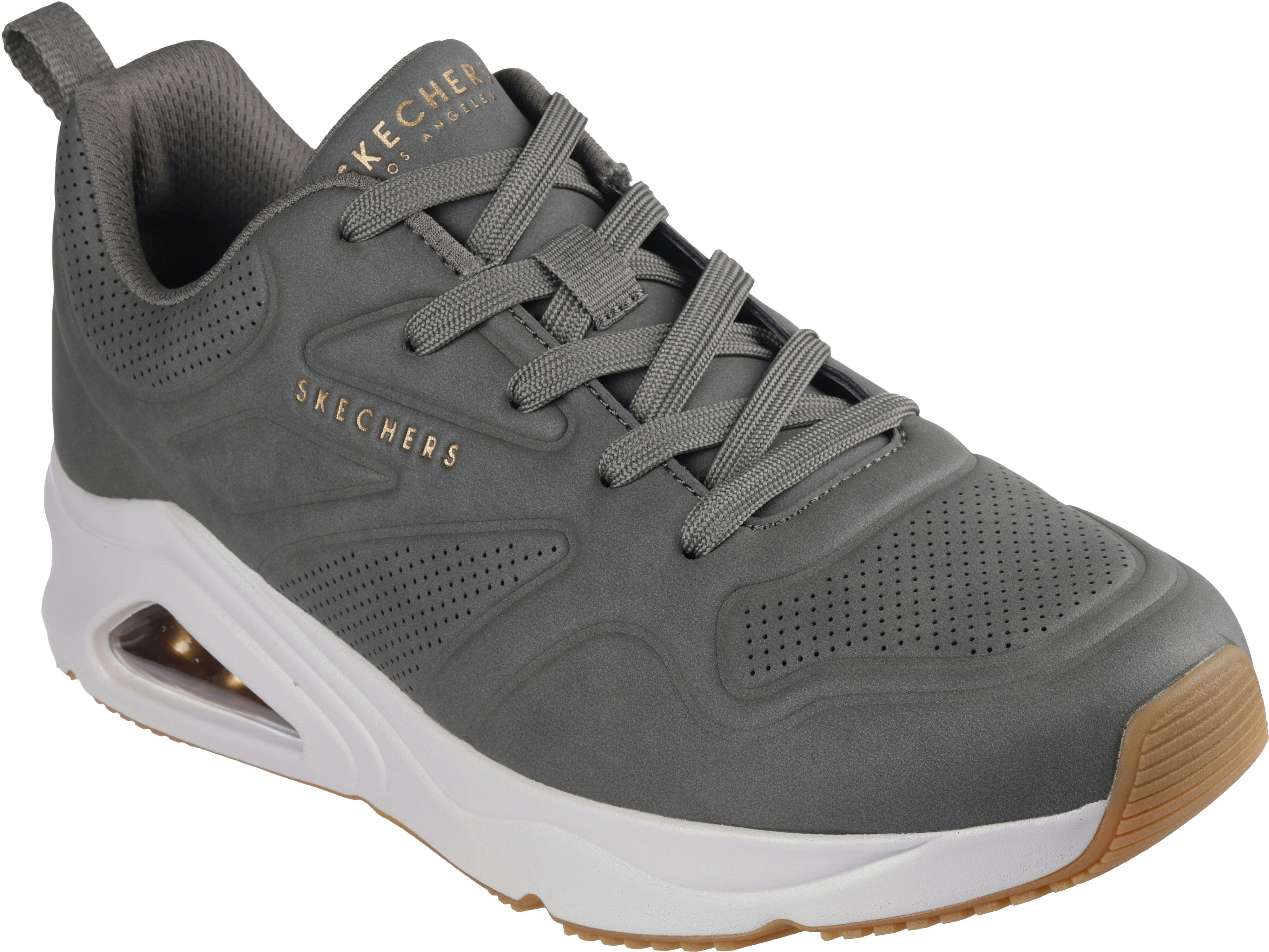 Кроссовки мужские Skechers Tres-Air Uno - Casairal 183090 OLV 41 (8 US) оливковые фото 3