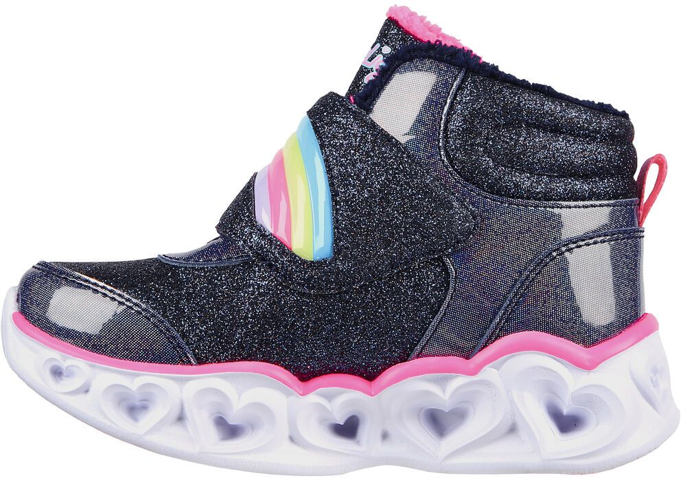 Черевики для дівчаток Skechers Heart LIghts 302669N NVPK 21 (5 US) чорніфото2