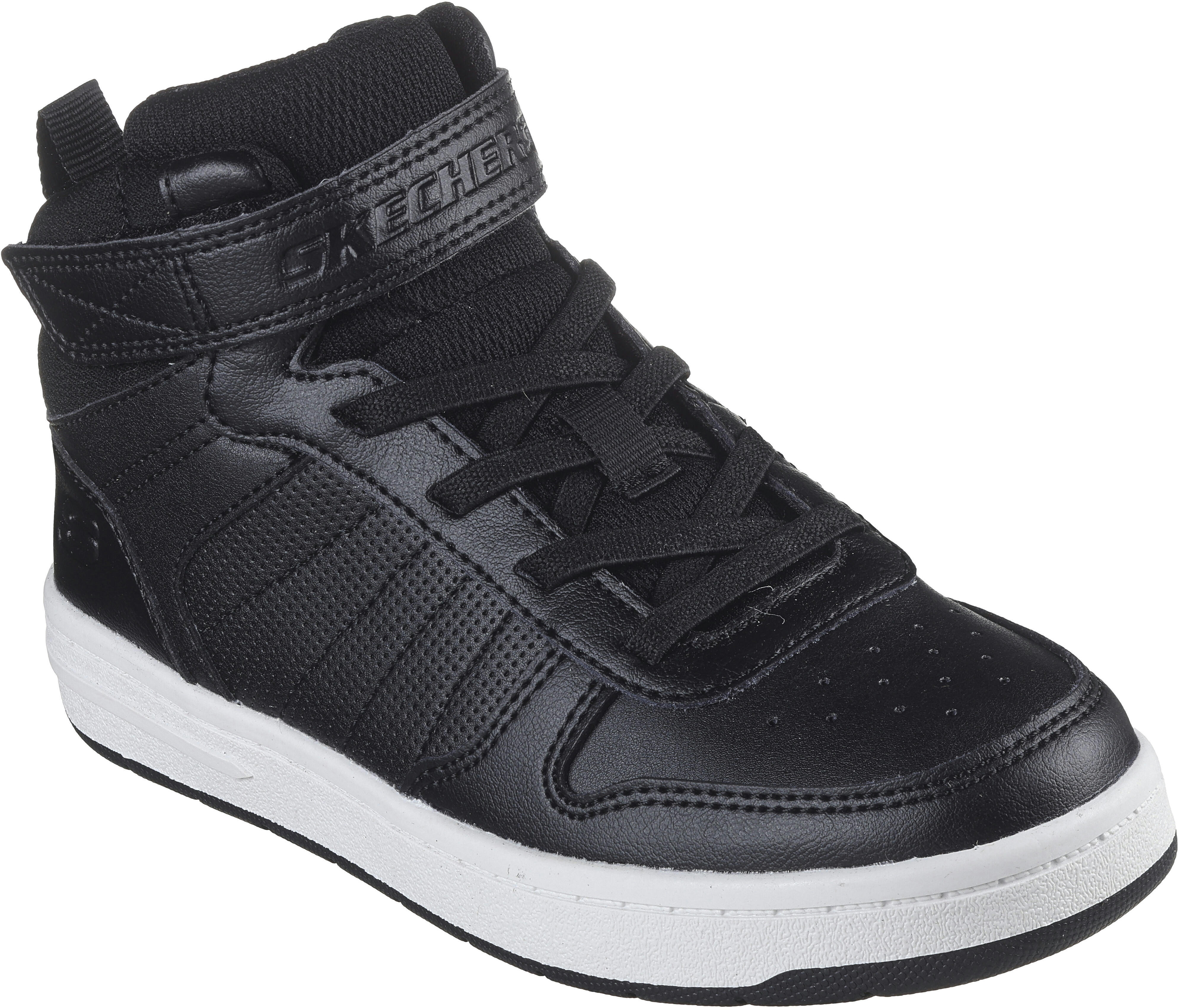 Кеди для хлопчиків Skechers Smooth Street 405633L BKW 27,5 (11 US) чорніфото3