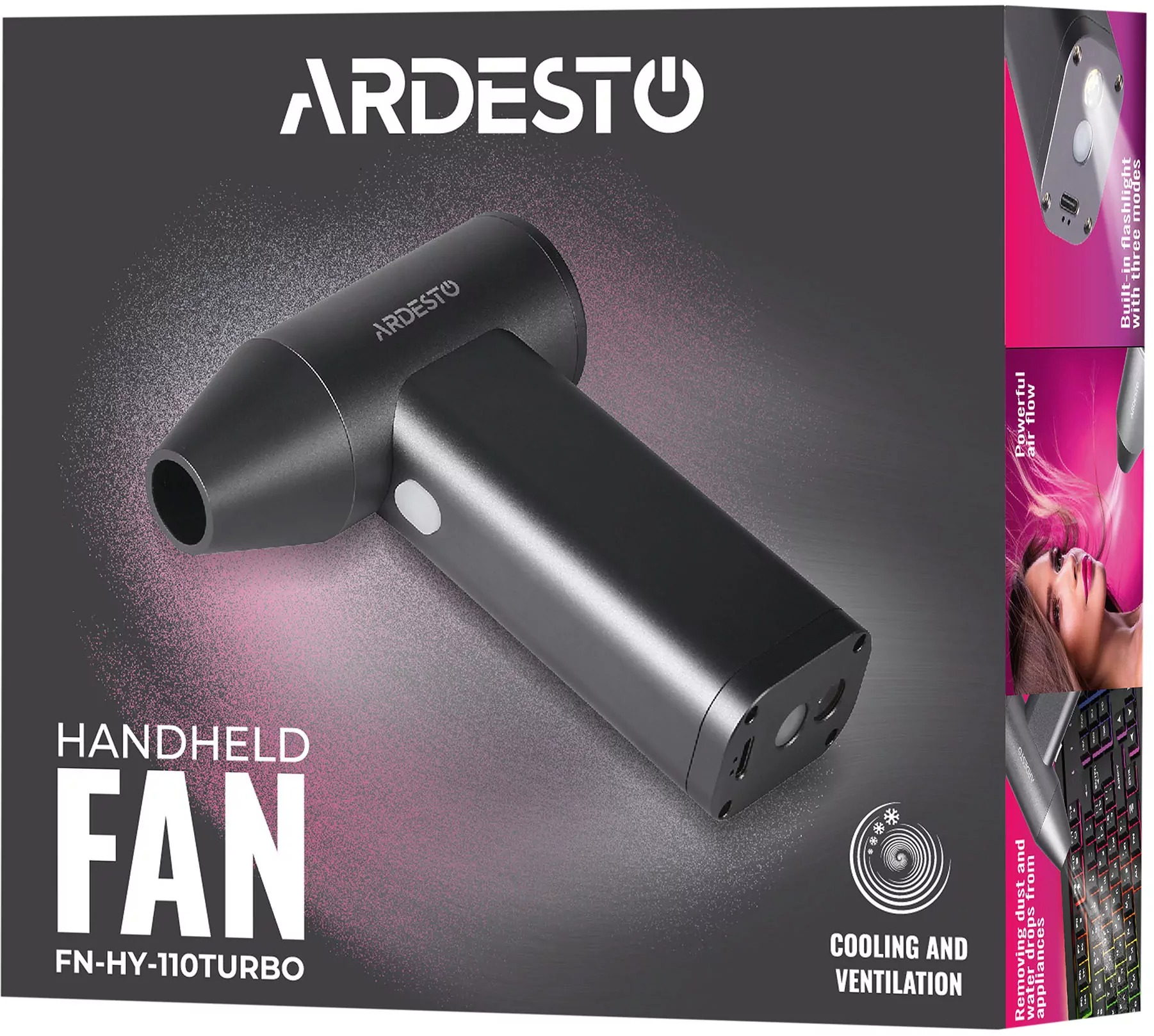 Вентилятор ручной ARDESTO FN-HY-110TURBO фото 