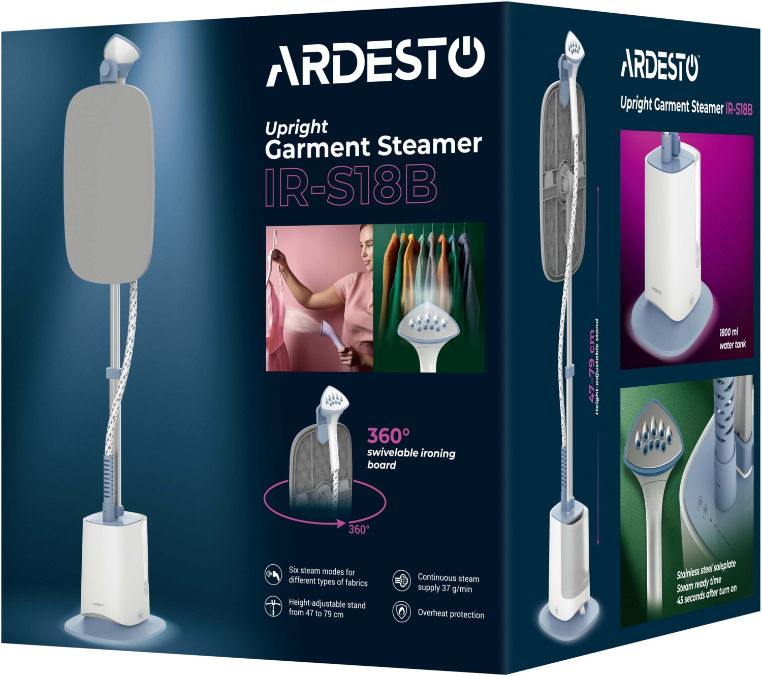 Вертикальний відпарювач ARDESTO IR-S18Bфото