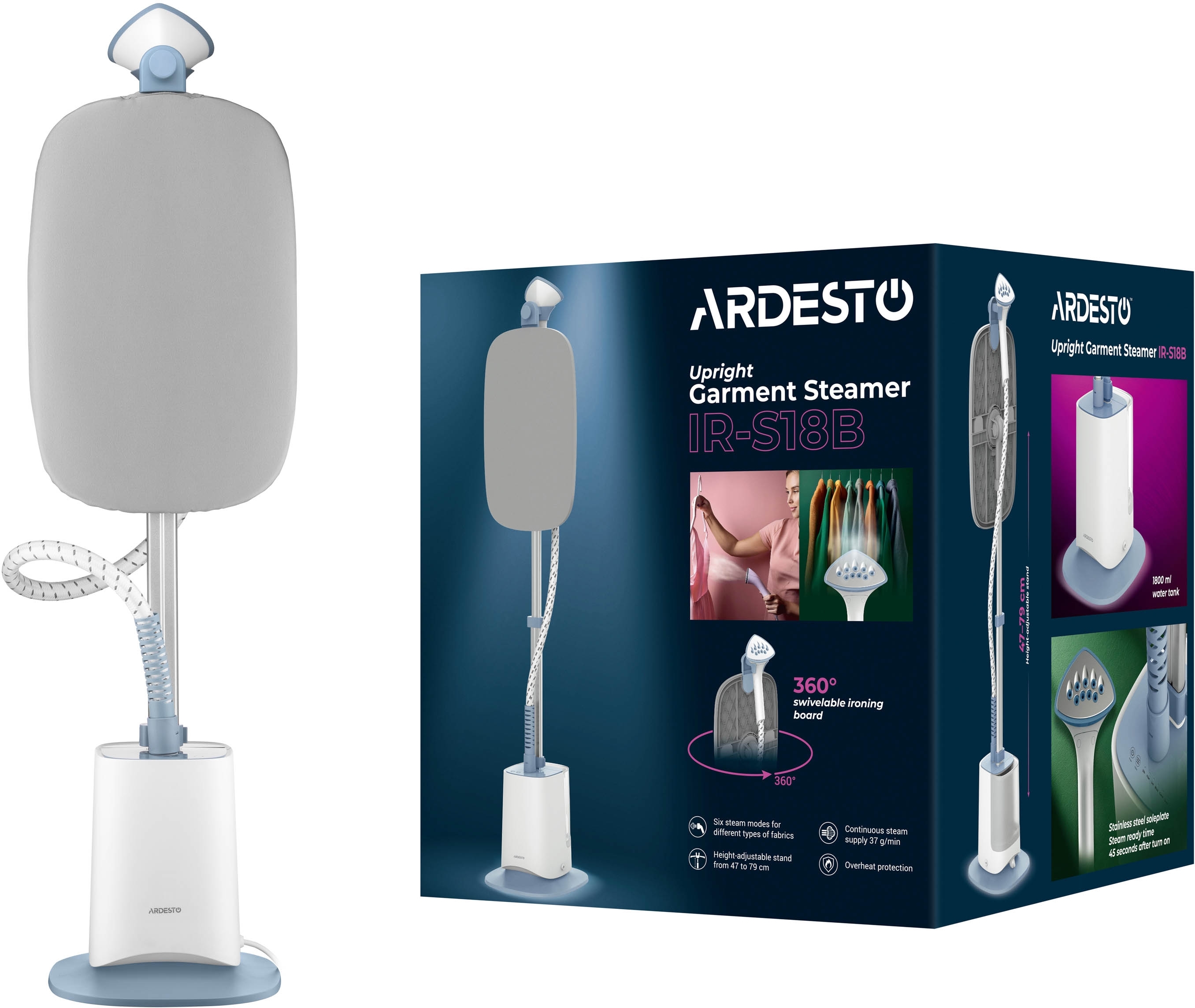 Вертикальний відпарювач ARDESTO IR-S18Bфото12