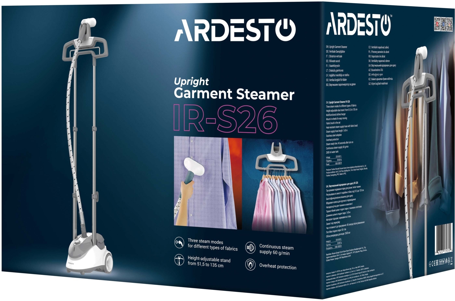 Вертикальний відпарювач ARDESTO IR-S26фото