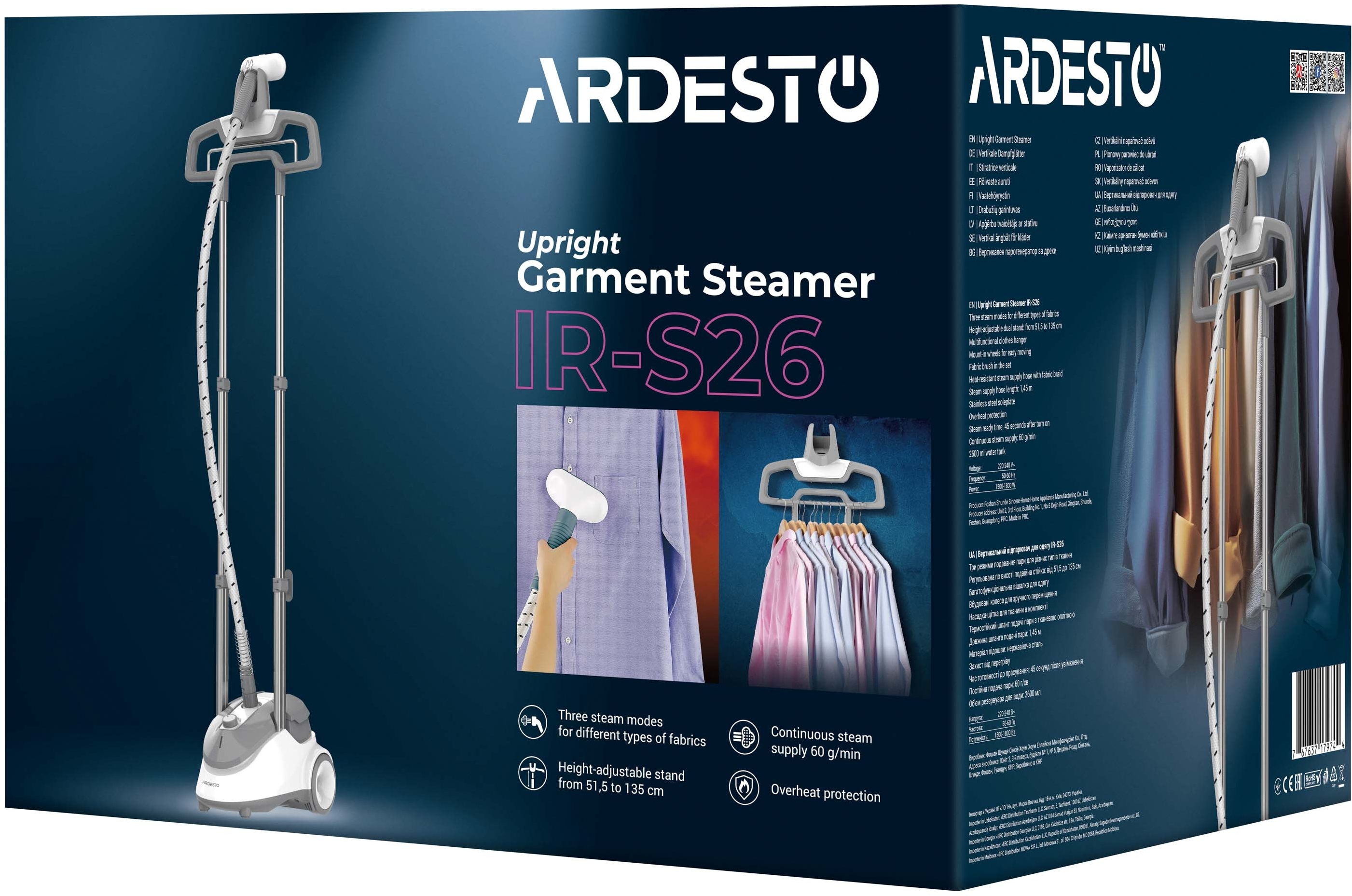 Вертикальний відпарювач ARDESTO IR-S26фото10