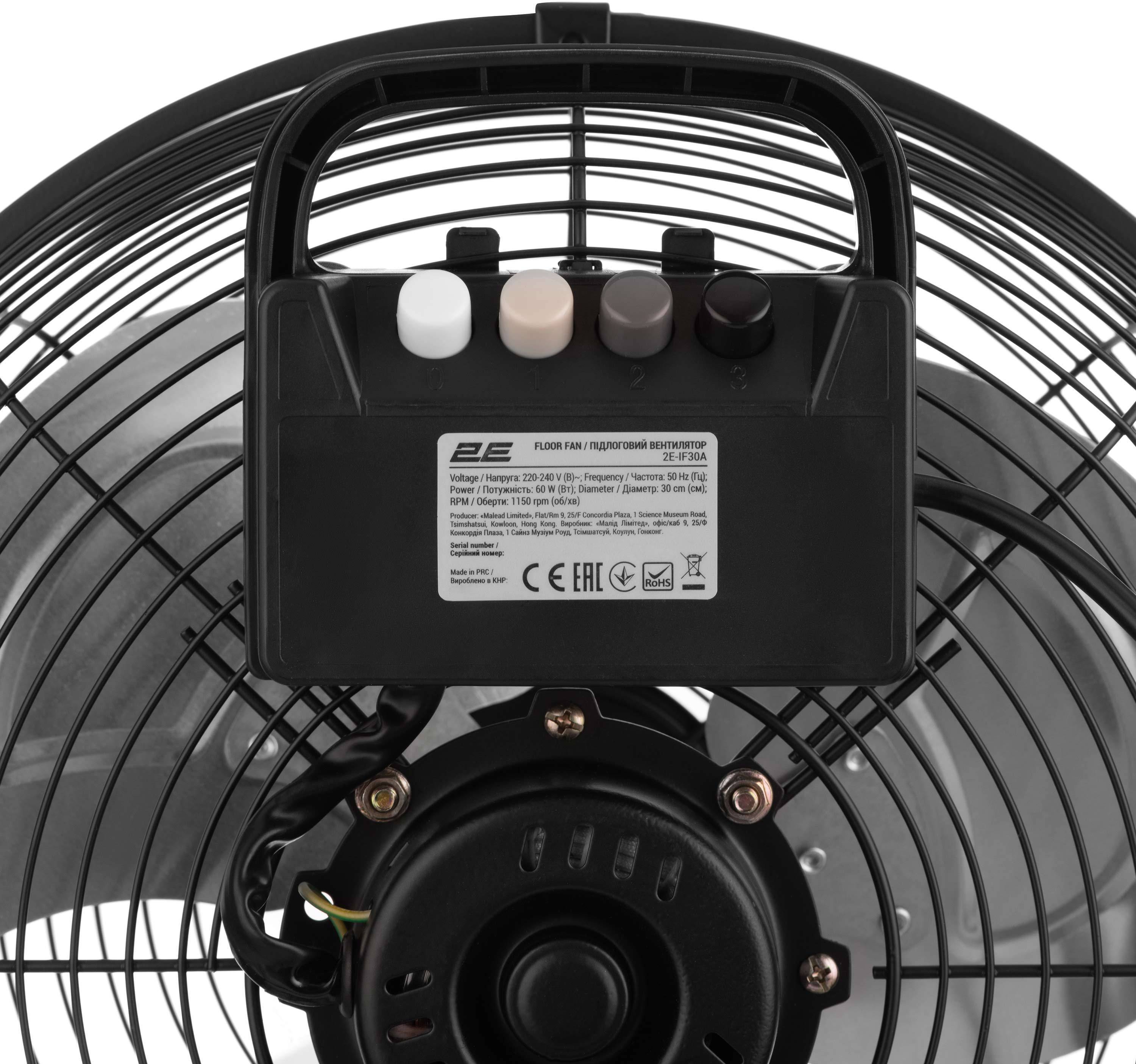 Вентилятор підлоговий професійний 2E 2E-IF30Aфото