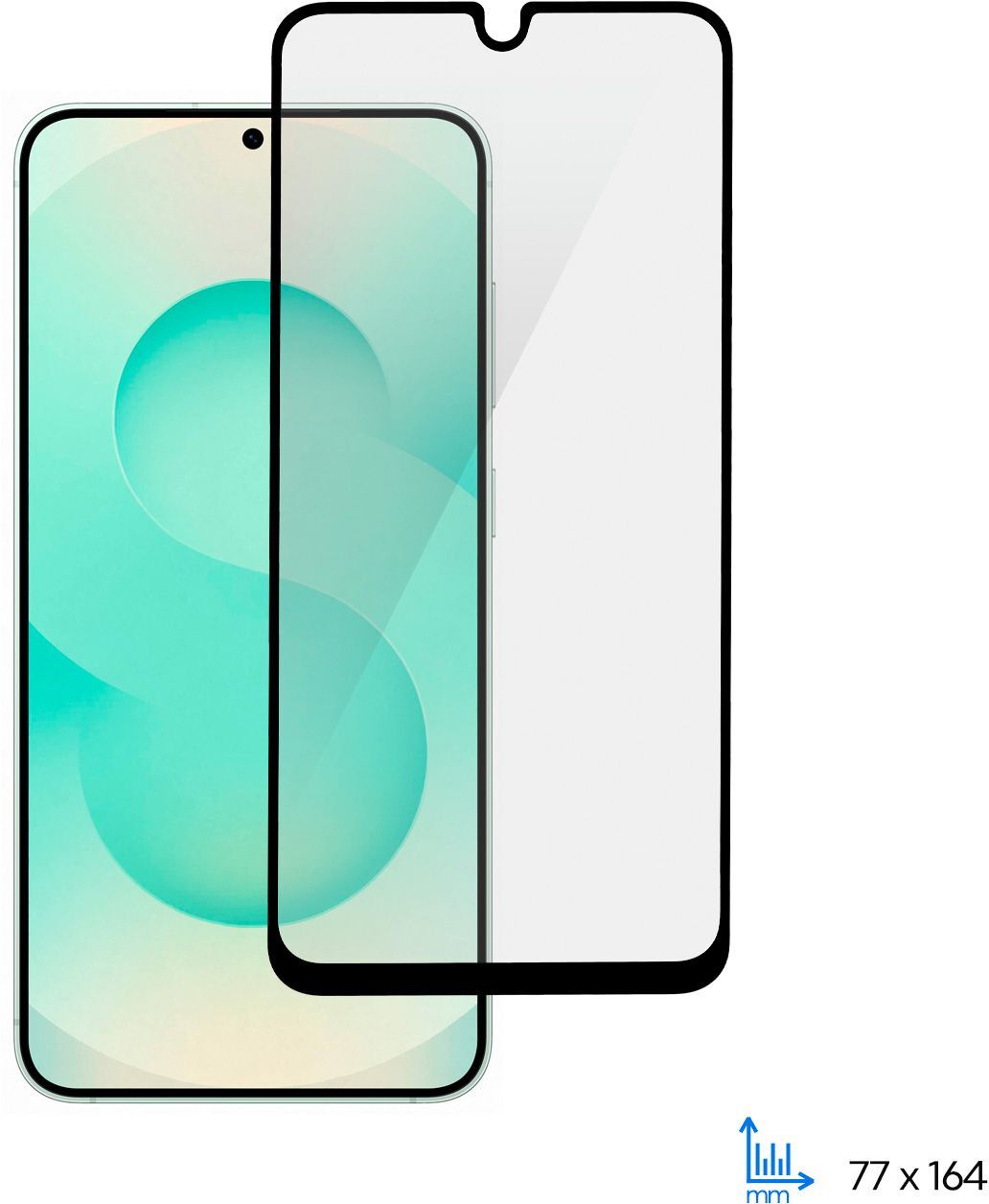 Захисне скло 2E для Samsung Galaxy A16 (A165) , 2.5D FCFG, (1 Pack), black border (2E-G-A16-SMFCFG-BB)фото2