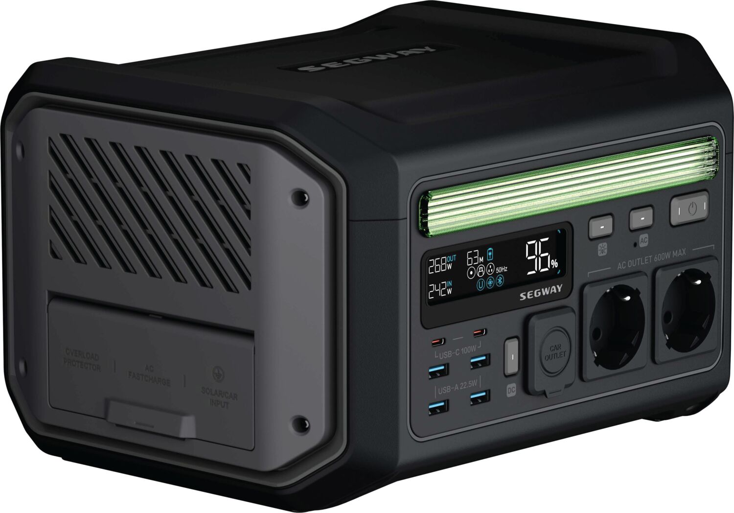 Портативна електростанція Segway LUMINA 500, 600W, 512Wh (AA.20.01.01.0004)фото