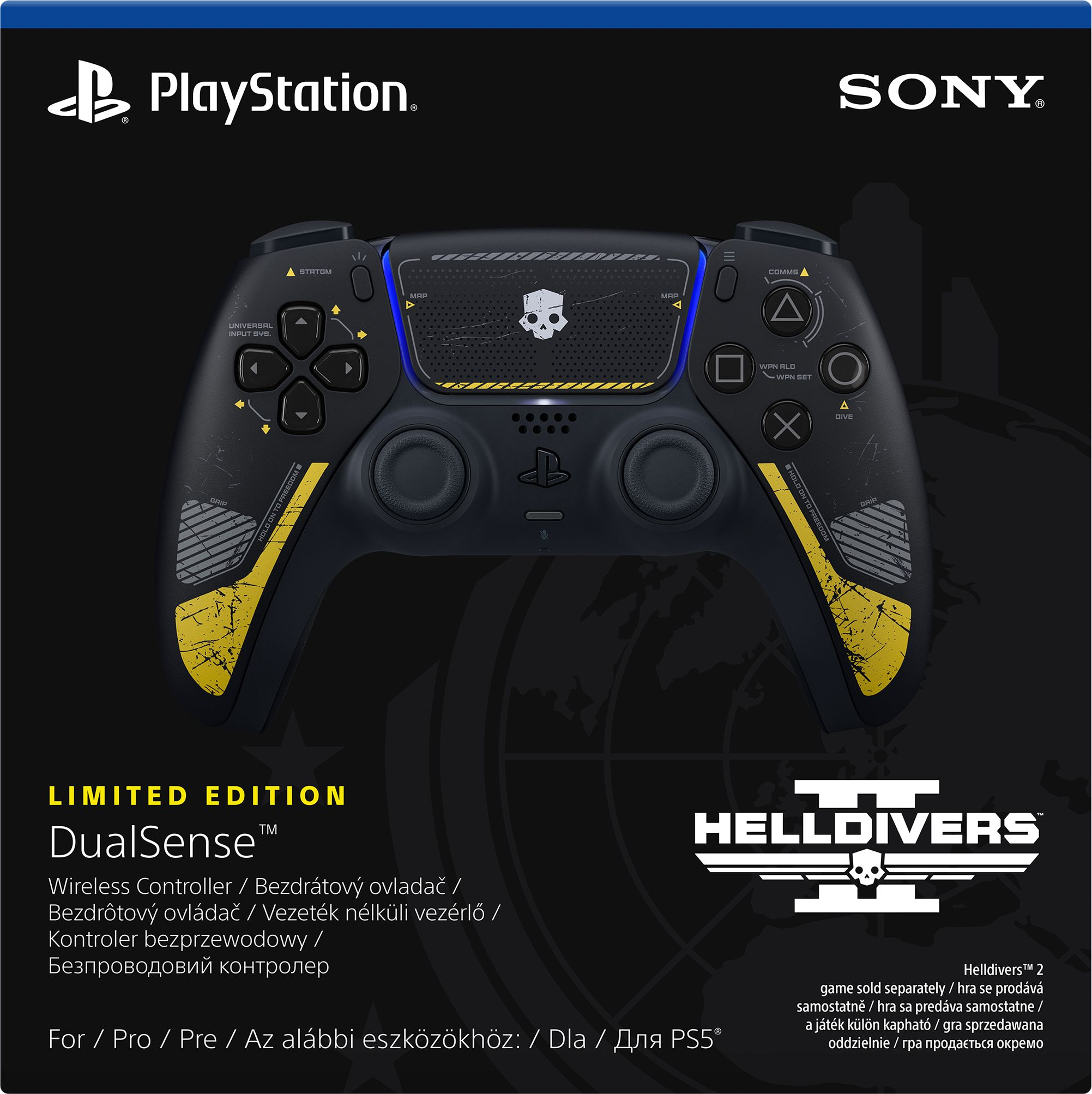 Беспроводной геймпад DualSense для PS5 Helldivers 2 Limited Edition (1000047305) фото 3