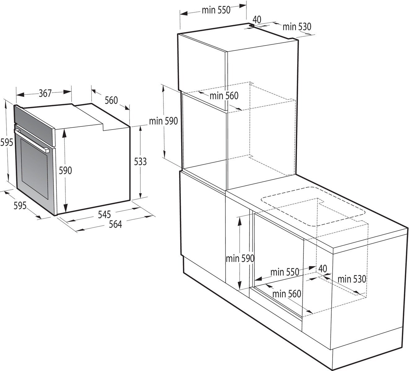 Комплект Духовка Gorenje BO6735E02BK + Варочная поверхность Gorenje G641EB фото 2