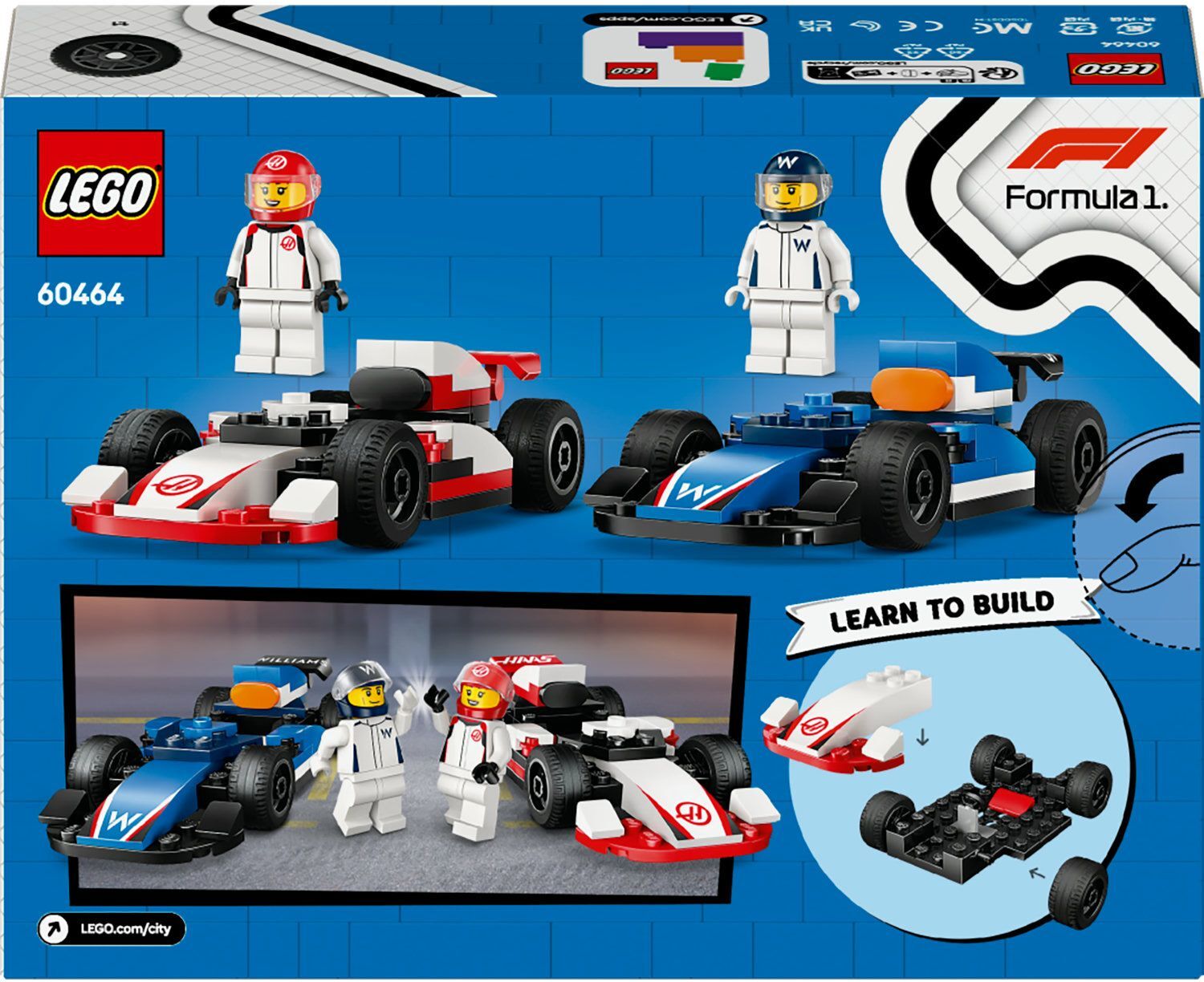 LEGO 60464 City Болиды F1 Williams Racing и Haas F1 фото 13