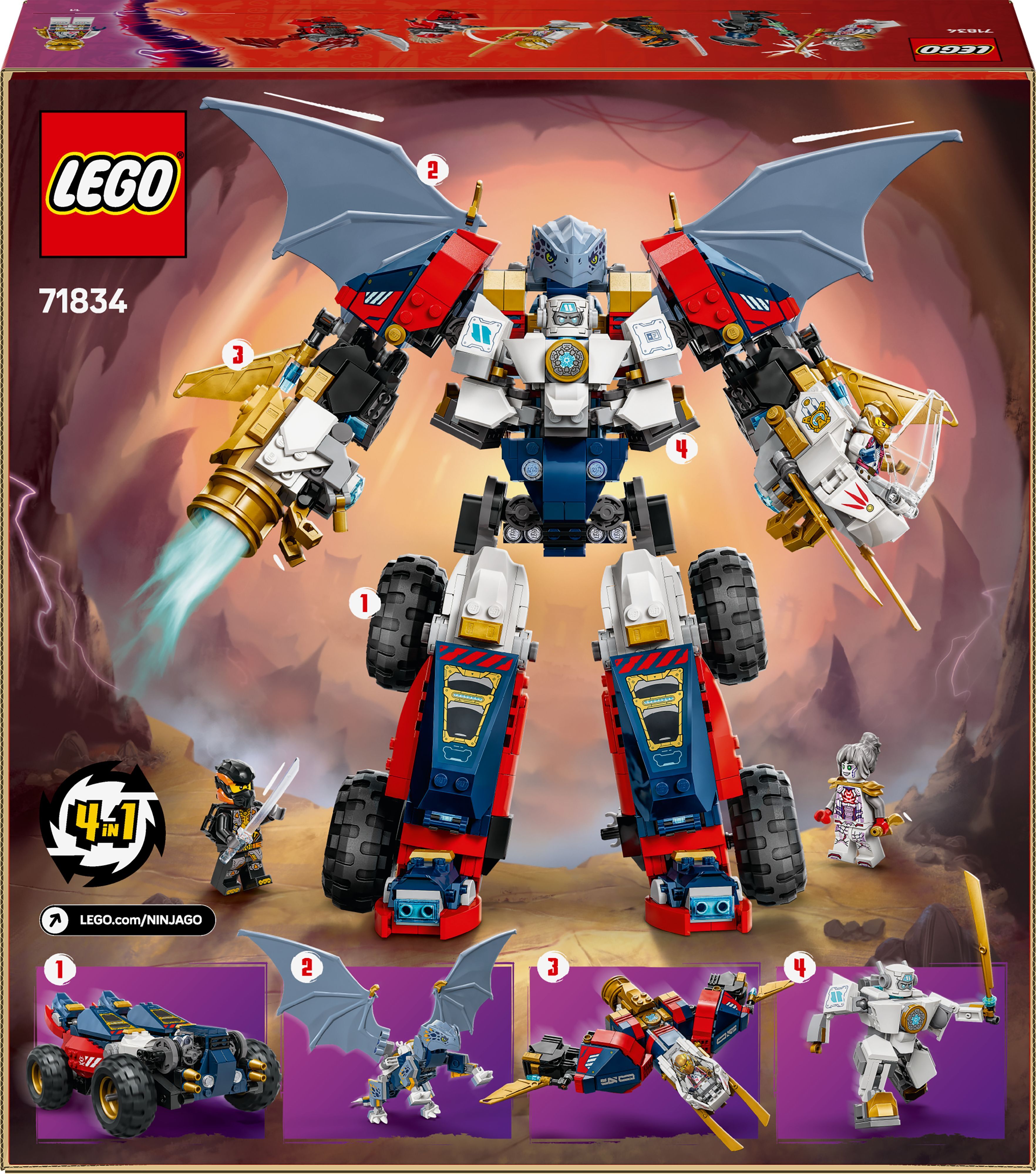 LEGO 71834 Ninjago Ультраобьединяющий робот Зейна фото 10