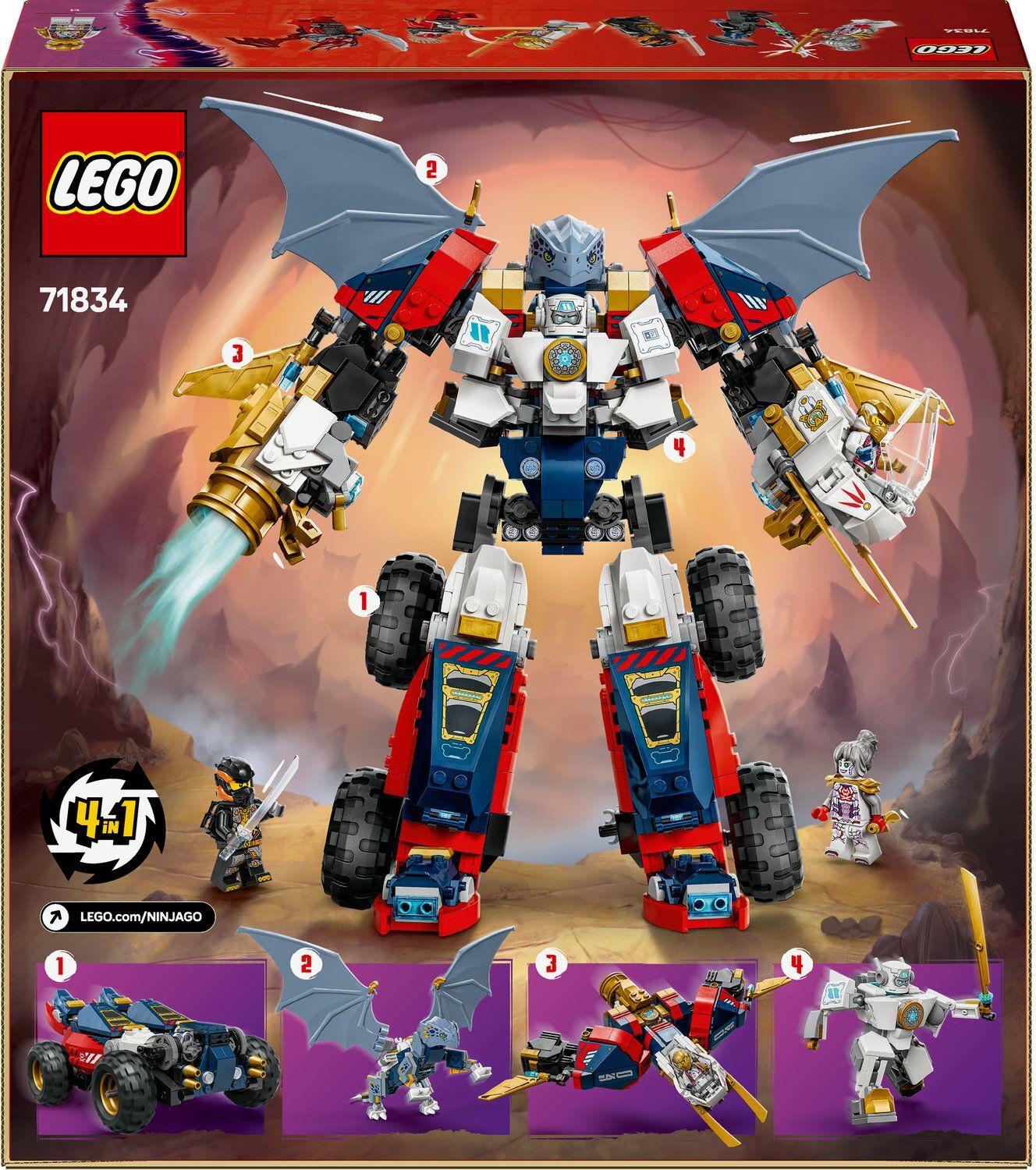 LEGO 71834 Ninjago Ультраобьединяющий робот Зейна фото 12