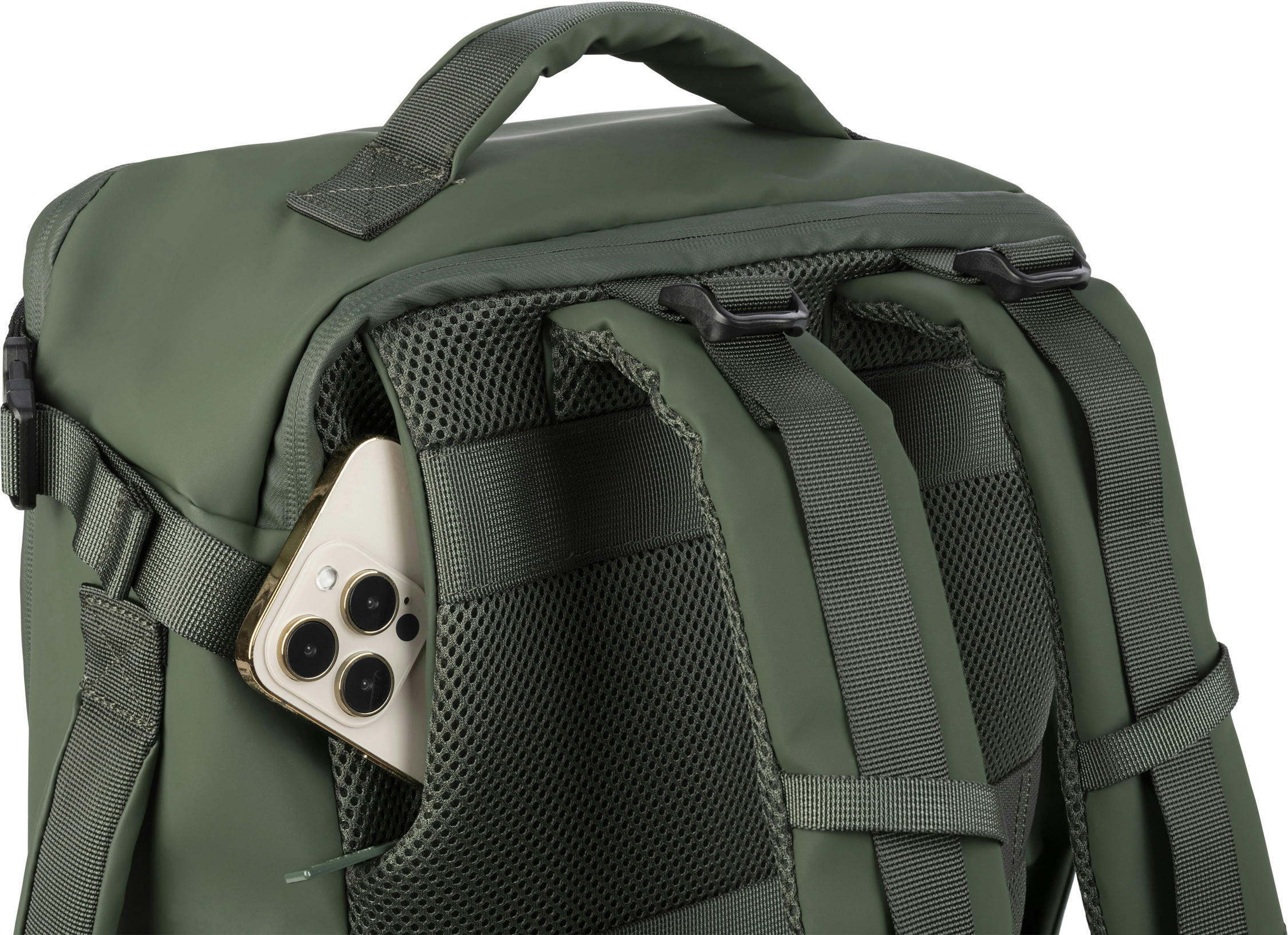 Рюкзак дорожный Tucano Tugo M Dry Cabin Luggage 15.6", зелёный фото 7