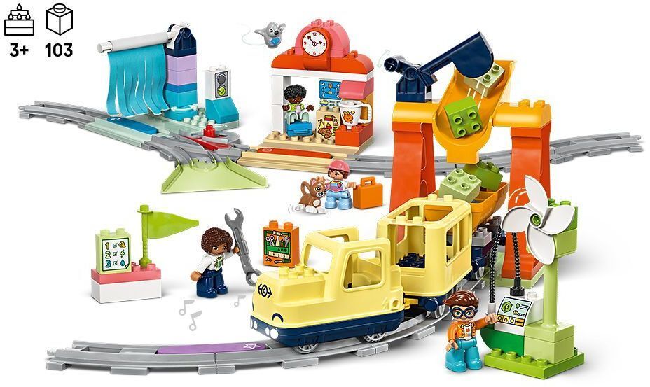 LEGO 10428- DUPLO Town Большой интерактивный общественный поезд фото 2