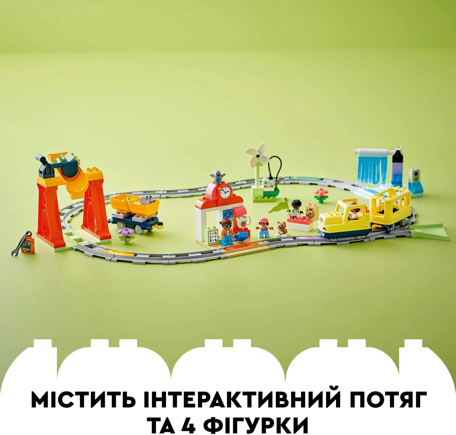 LEGO 10428 DUPLO Town Большой интерактивный общественный поезд фото