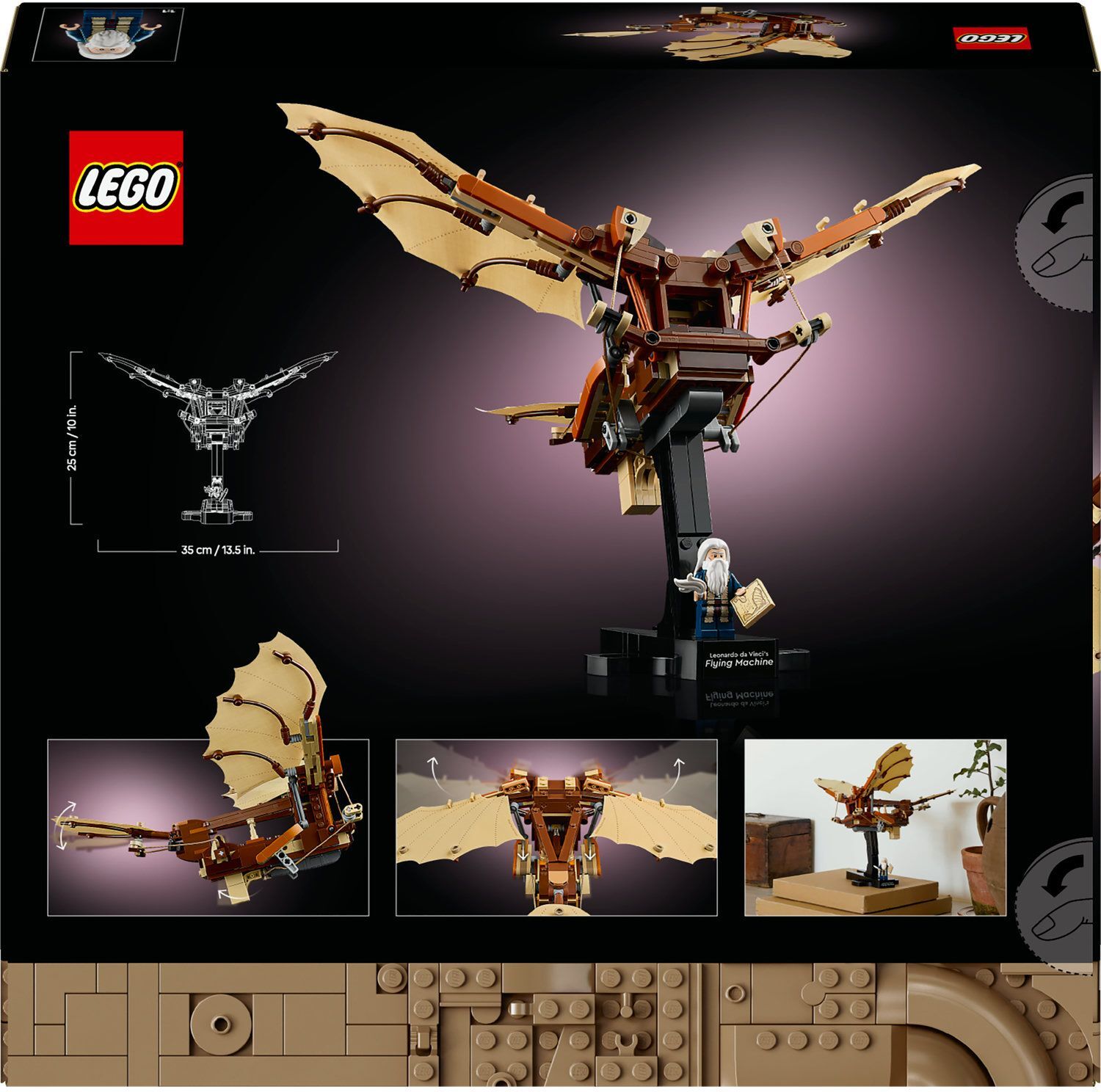 LEGO 10363 Icons Літальний апарат Леонардо да Вінчіфото9