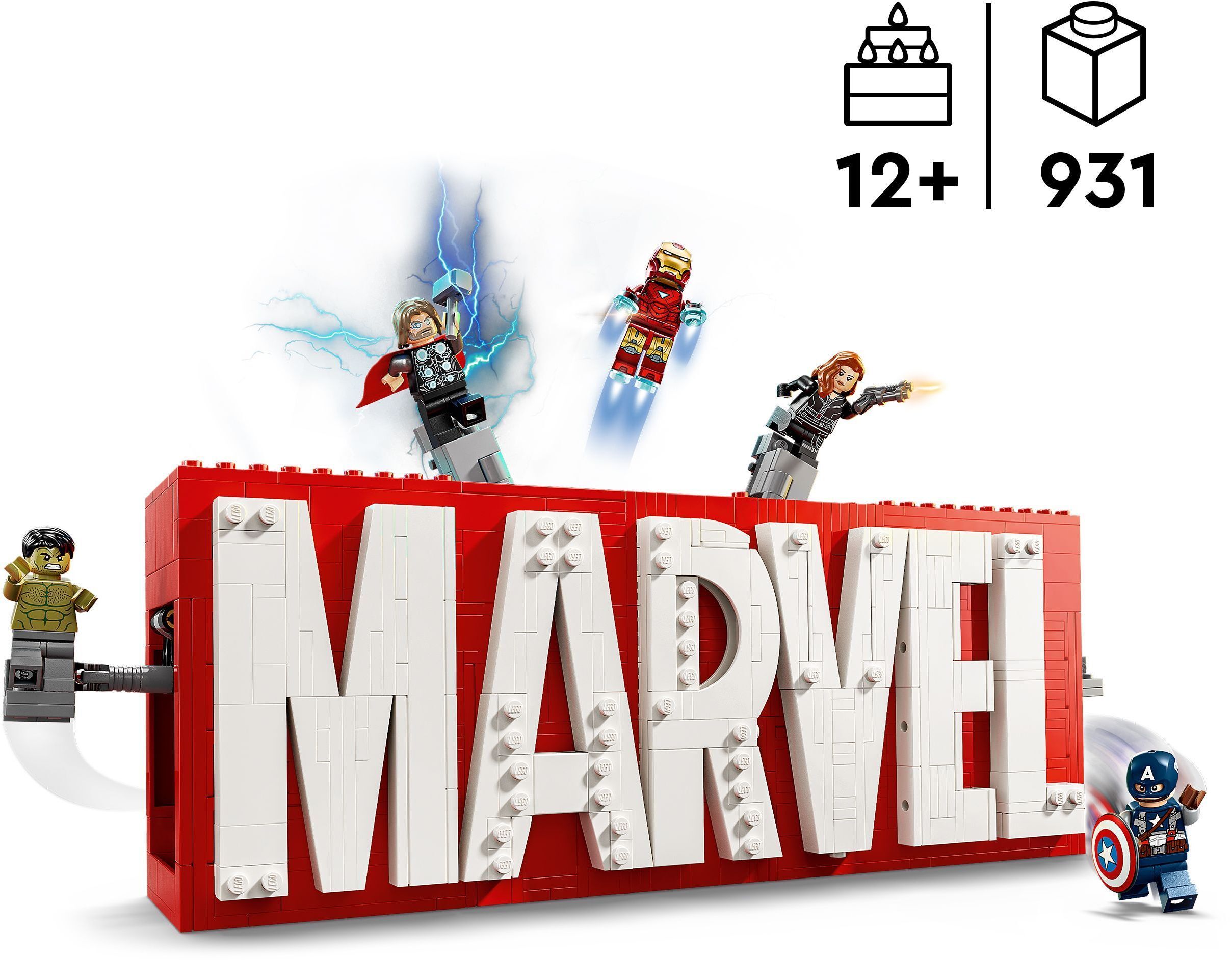 LEGO 76313 Super Heroes Логотип і мініфігурки MARVELфото2