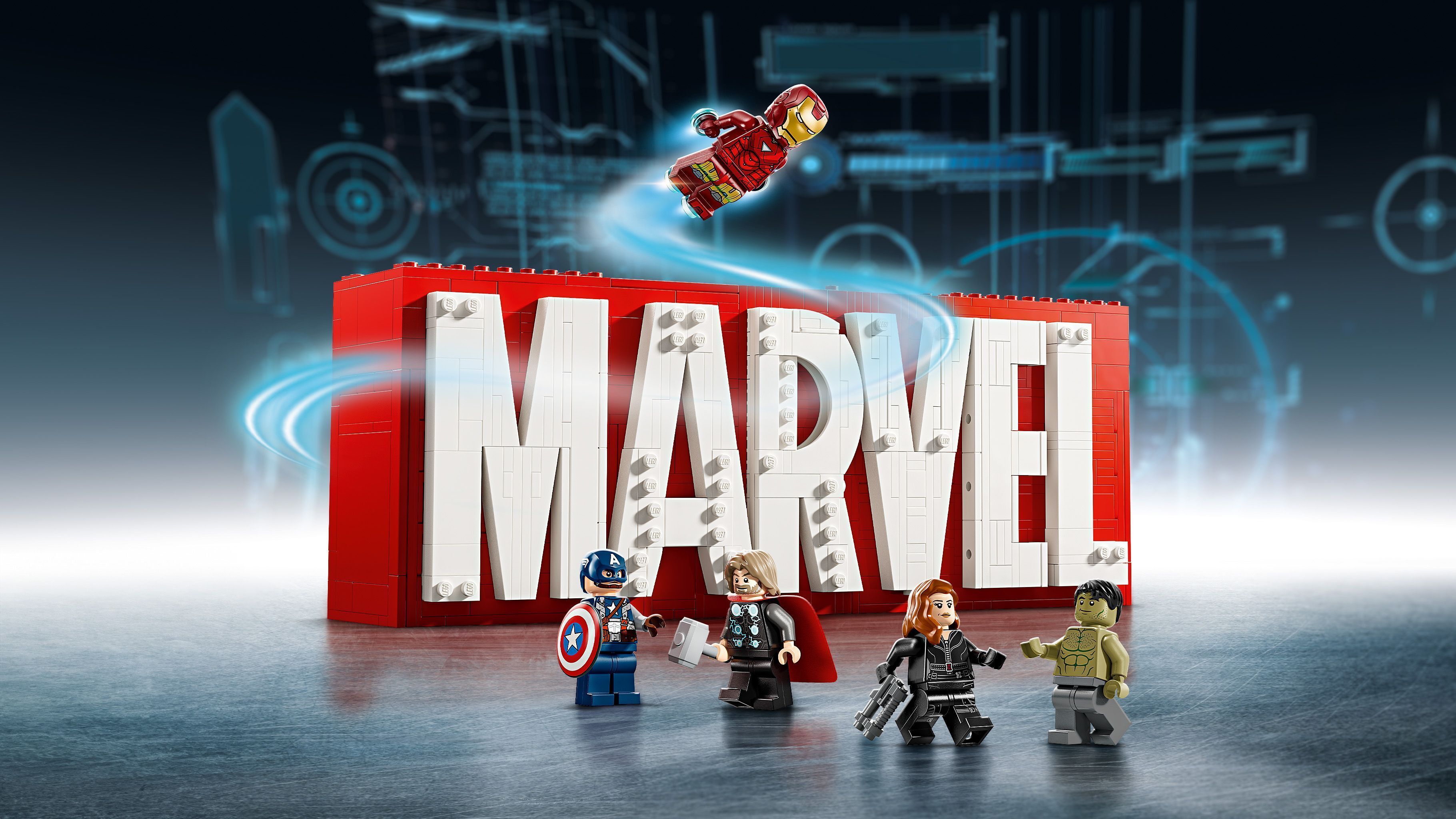 LEGO 76313 Super Heroes Логотип і мініфігурки MARVELфото7