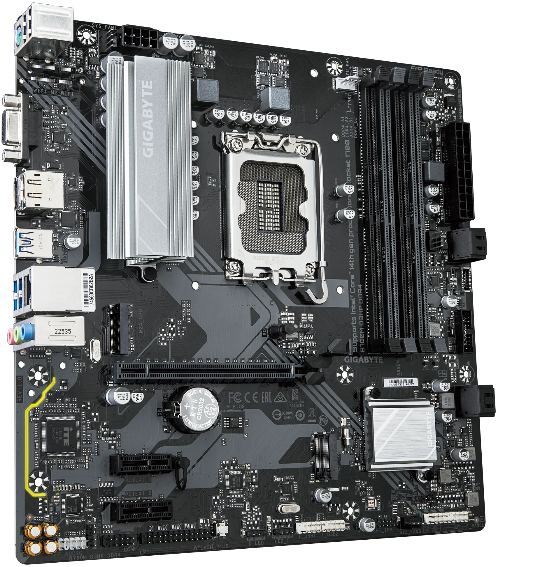 Материнcька плата GIGABYTE B760M (B760M_D3HP_DDR4)фото