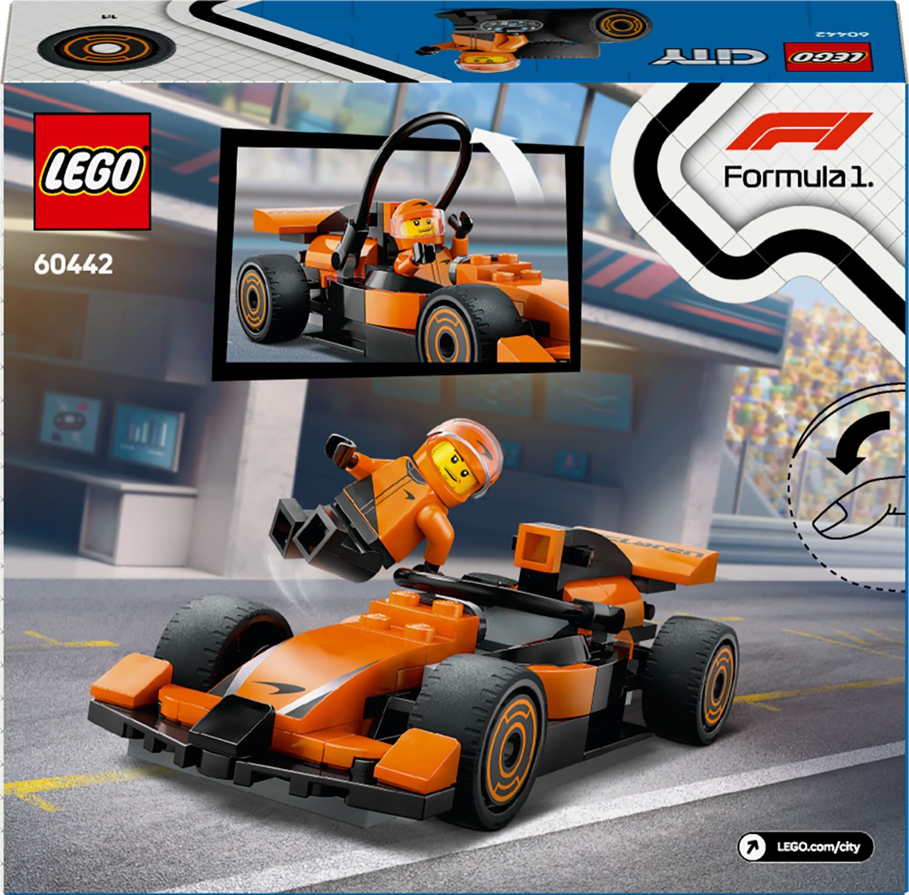 LEGO 60442 City Пилот F1 с автомобилем для гонок команды McLaren фото 11