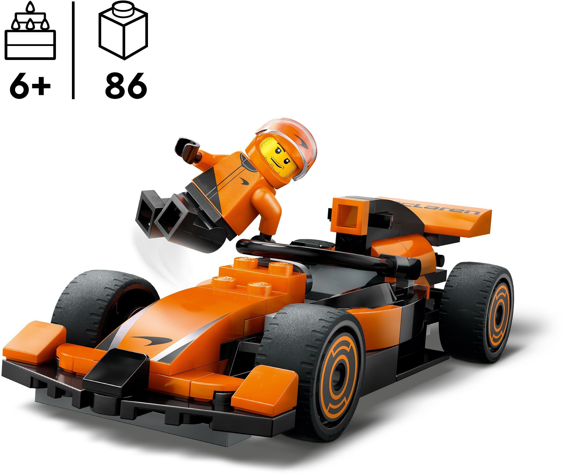 LEGO 60442 City Пилот F1 с автомобилем для гонок команды McLaren фото 2