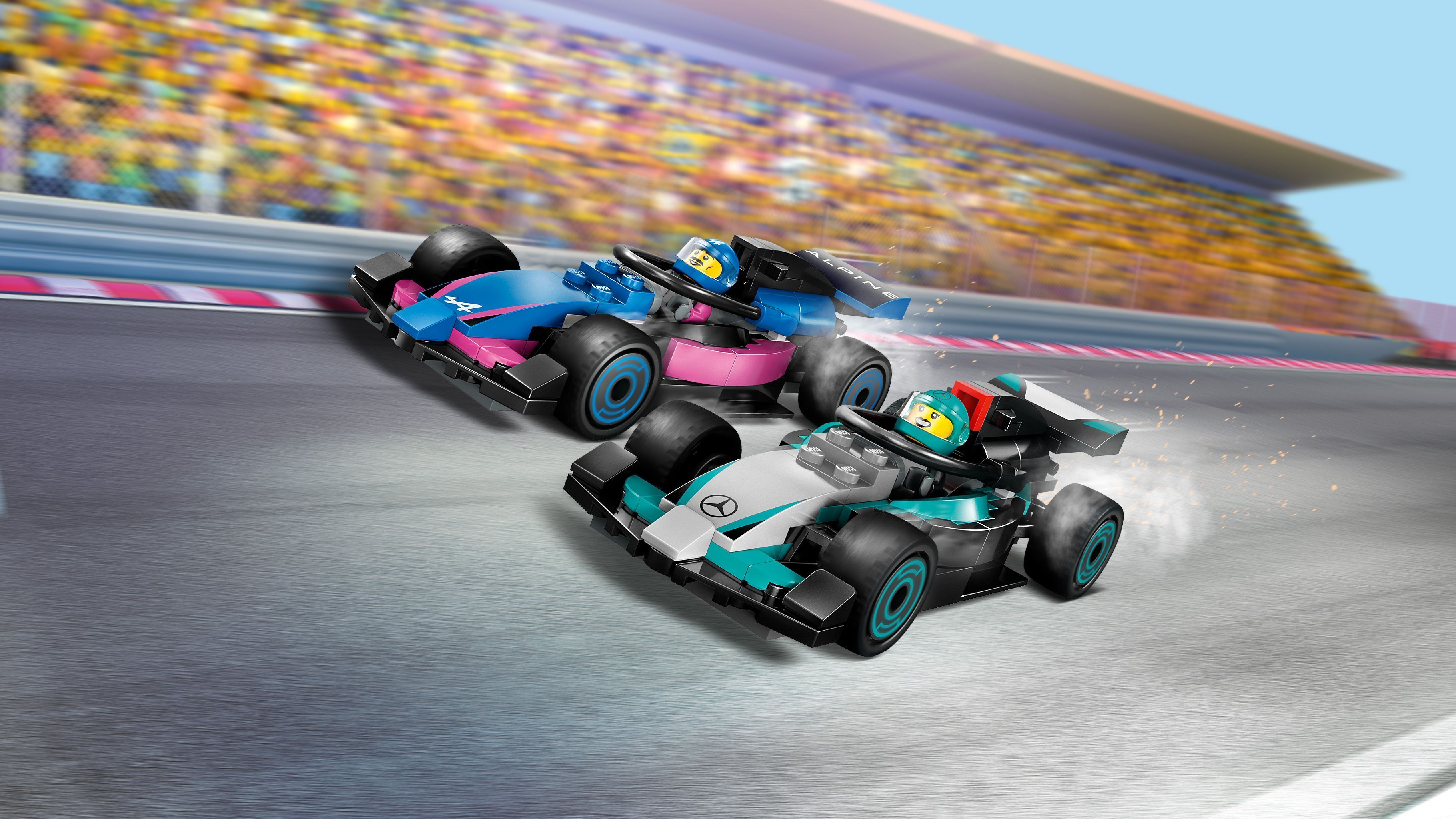 LEGO 60444 City Гараж F1 и автомобили Mercedes-AMG и Alpine фото 14