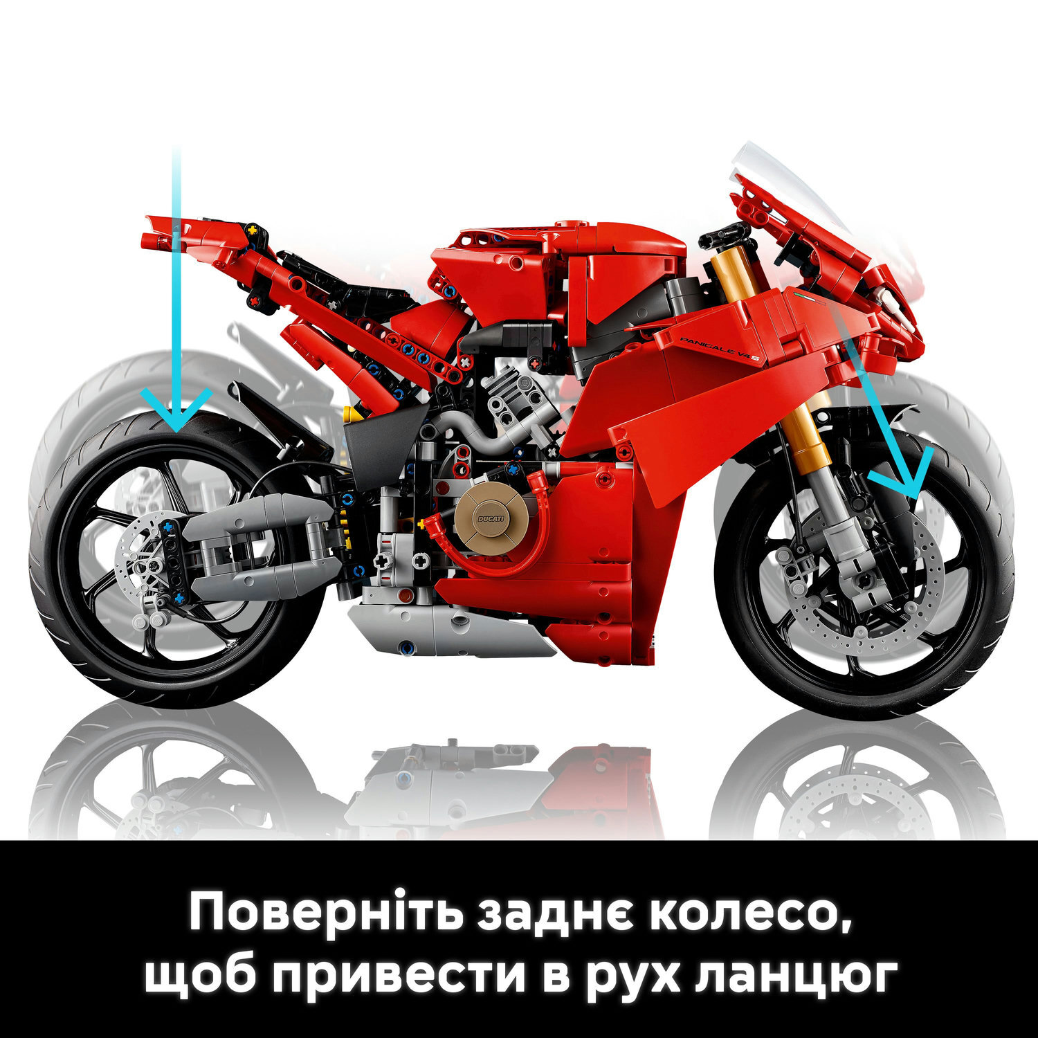 LEGO 42202 Technic Мотоцикл Ducati Panigale V4 S фото 6