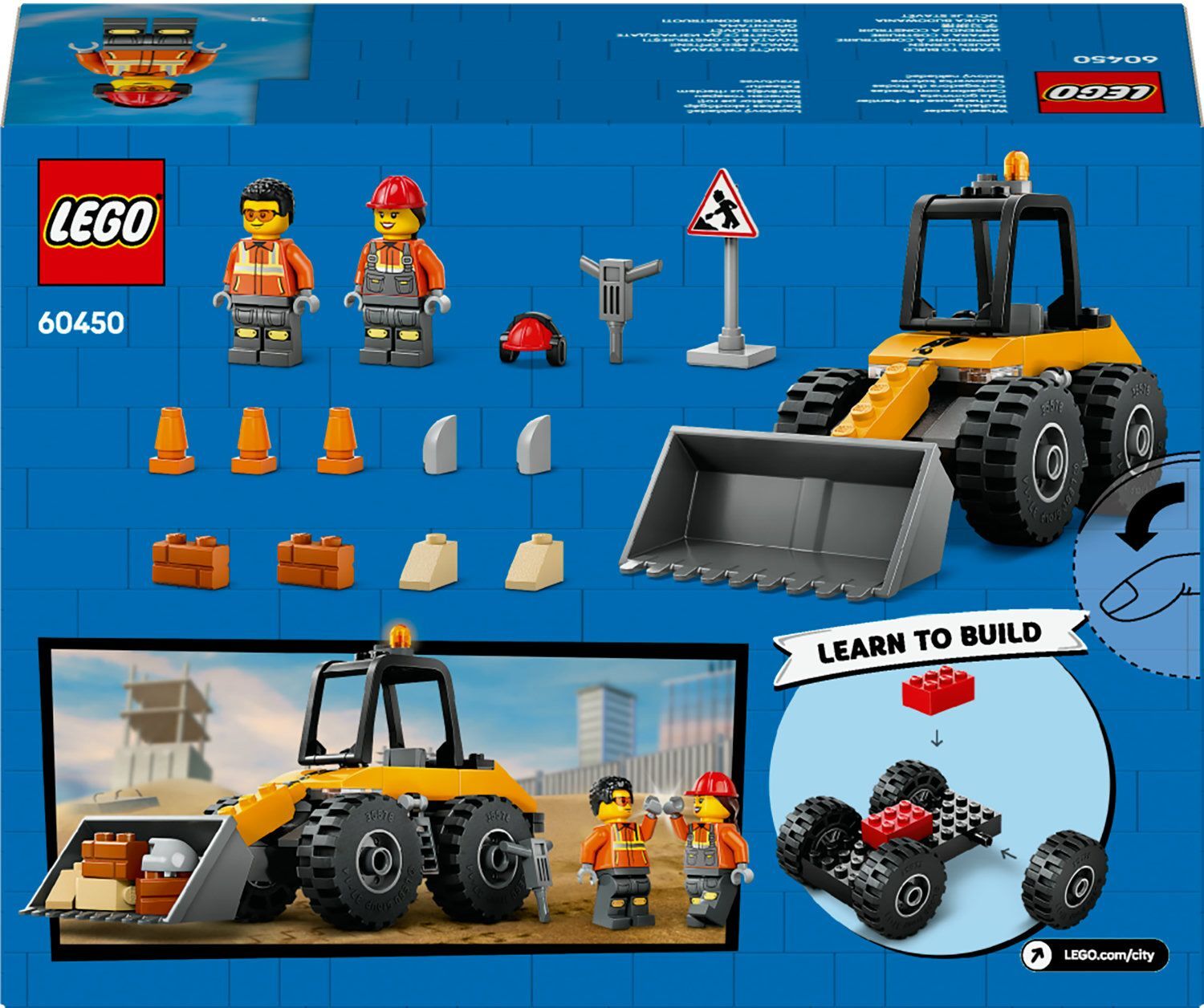 LEGO 60450 City Жовтий будівельний автонавантажувачфото13