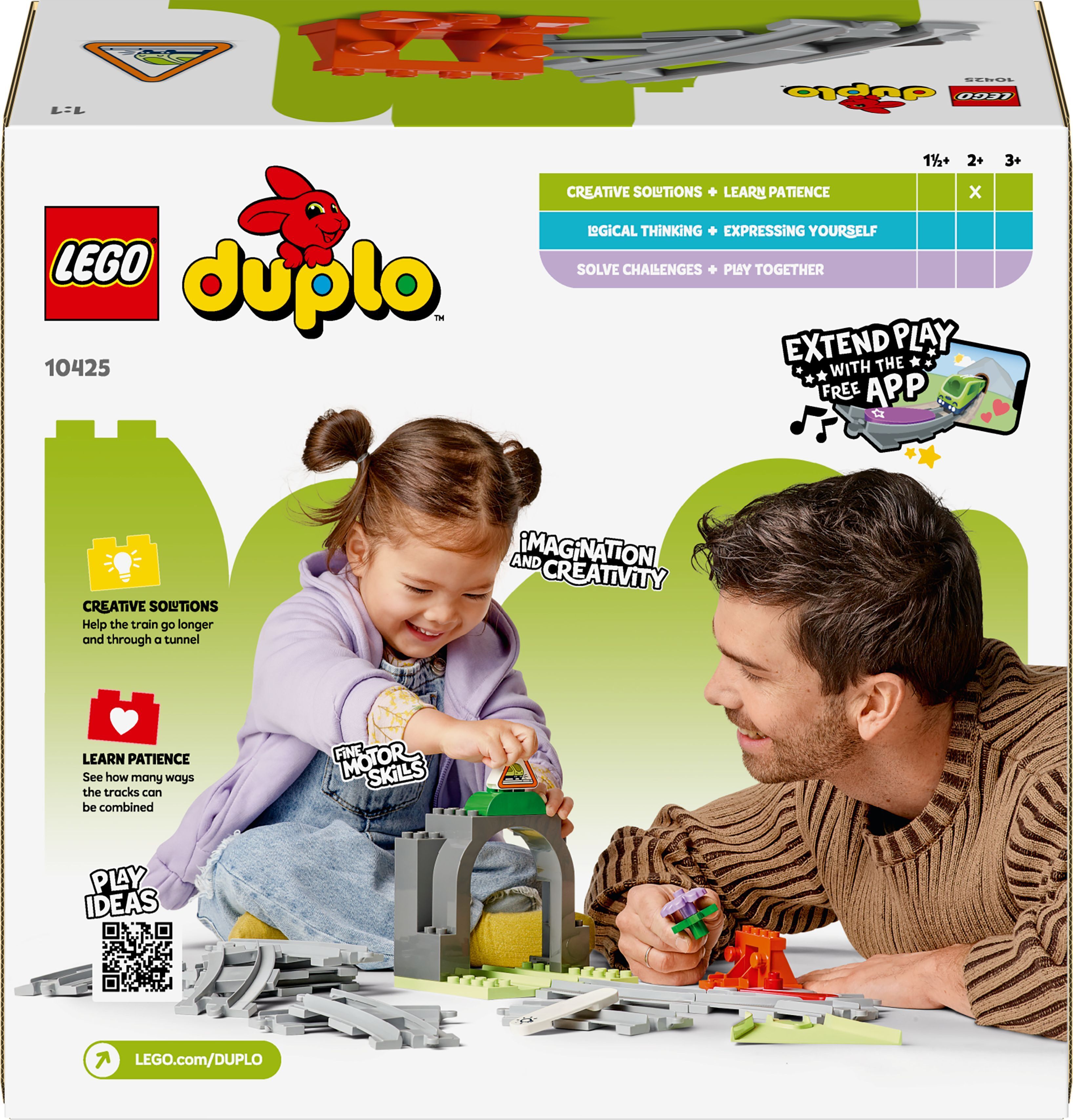 LEGO 10425 DUPLO Town дополнительный набор. Железнодорожный тунель и рельсы фото 18