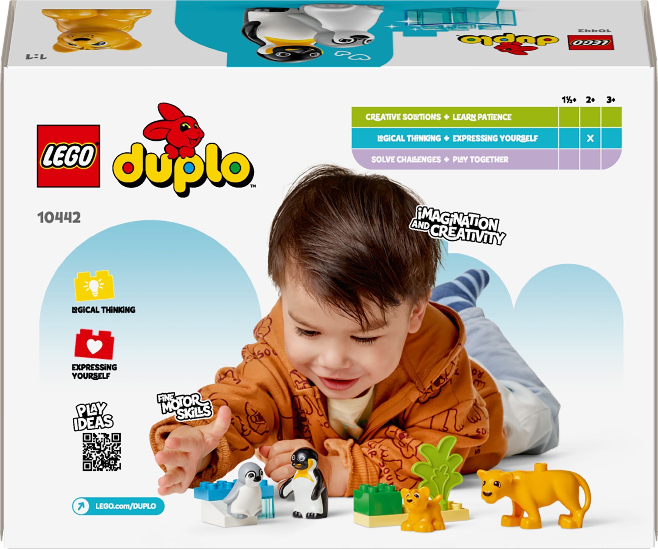 LEGO 10442 DUPLO Town Семейство диких животных: Пингвины и Львы фото 10