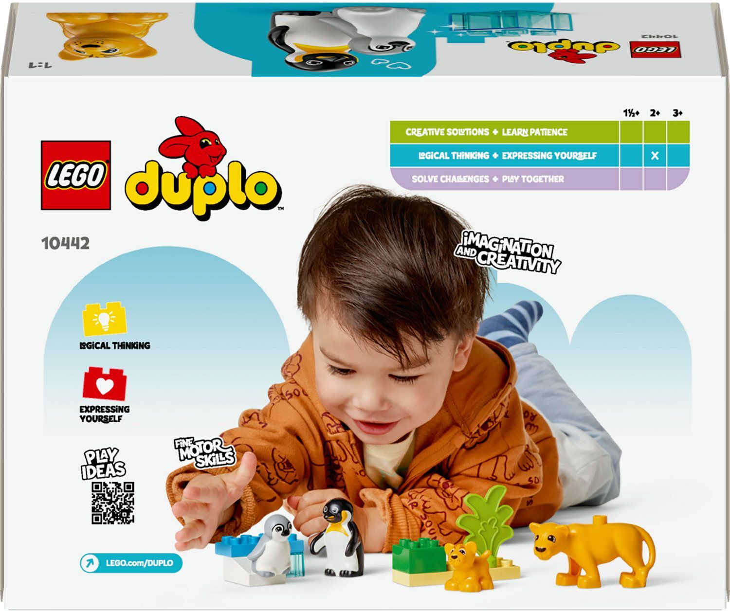 LEGO 10442 DUPLO Town Семейство диких животных: Пингвины и Львы фото 9
