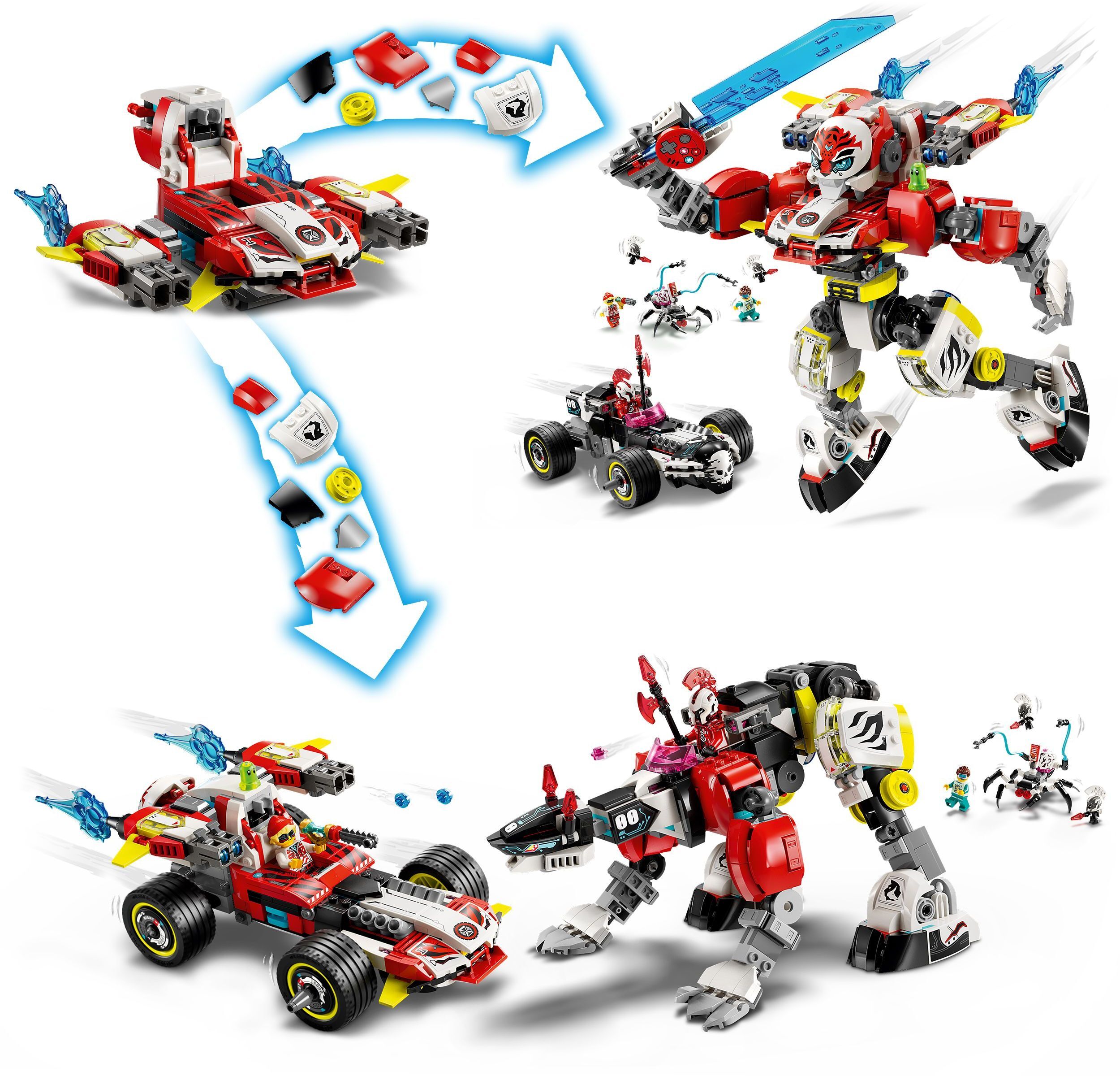 LEGO 71497 DREAMZzz Робот-тигр Купера та Хот-род авто Зеро фото 3