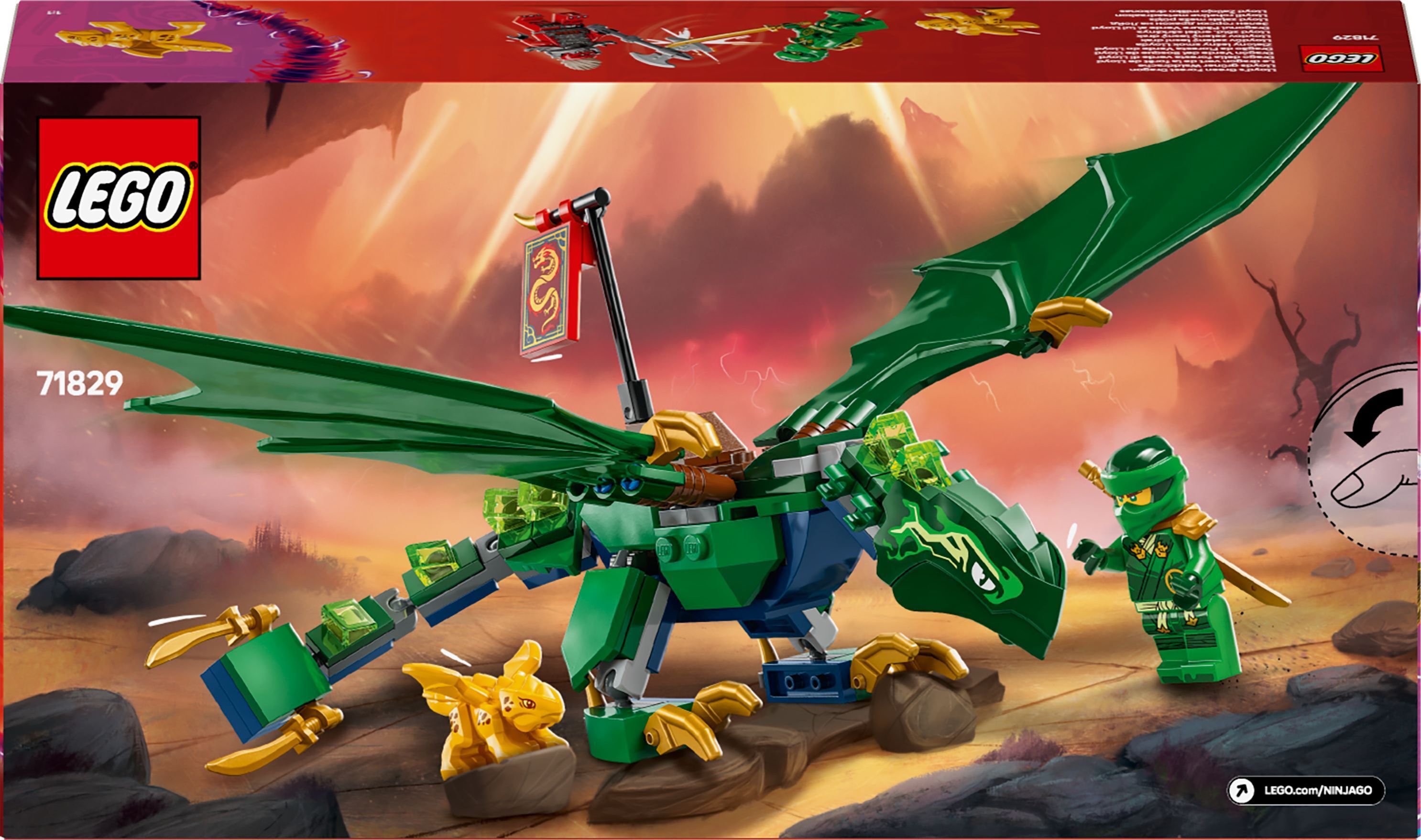 LEGO 71829 Ninjago Зеленый лесной дракон Ллойда фото 12