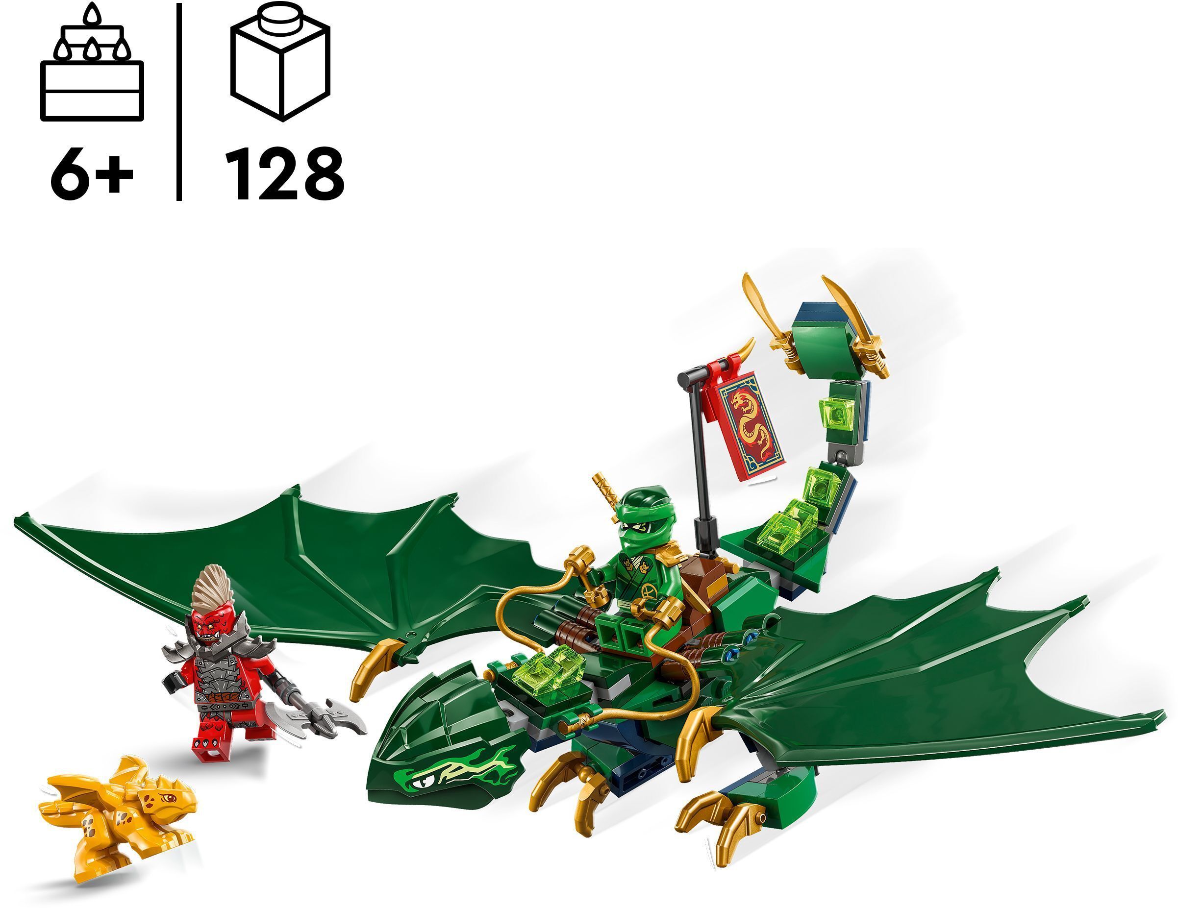 LEGO 71829 Ninjago Зеленый лесной дракон Ллойда фото 2