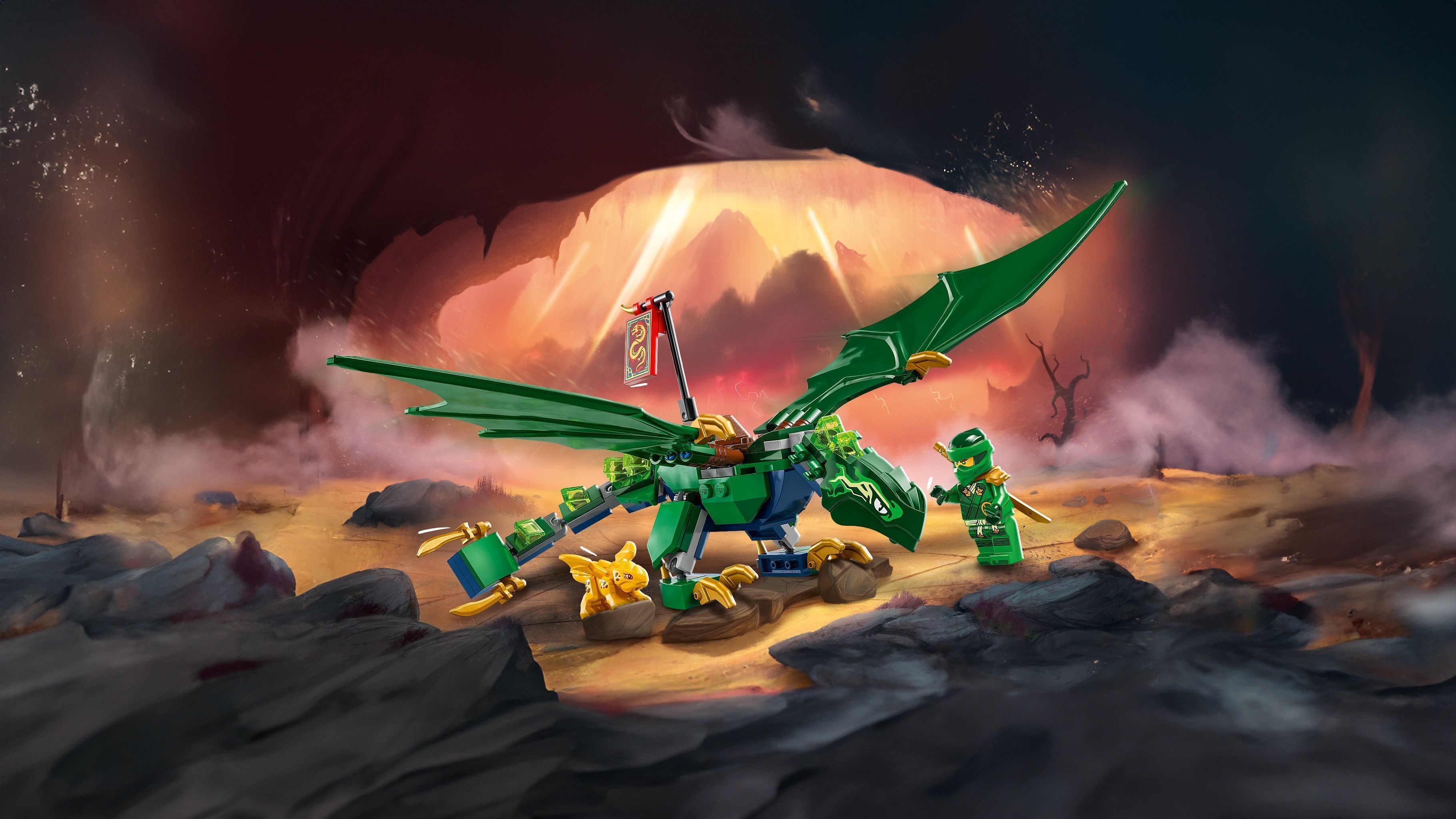 LEGO 71829 Ninjago Зеленый лесной дракон Ллойда фото 11