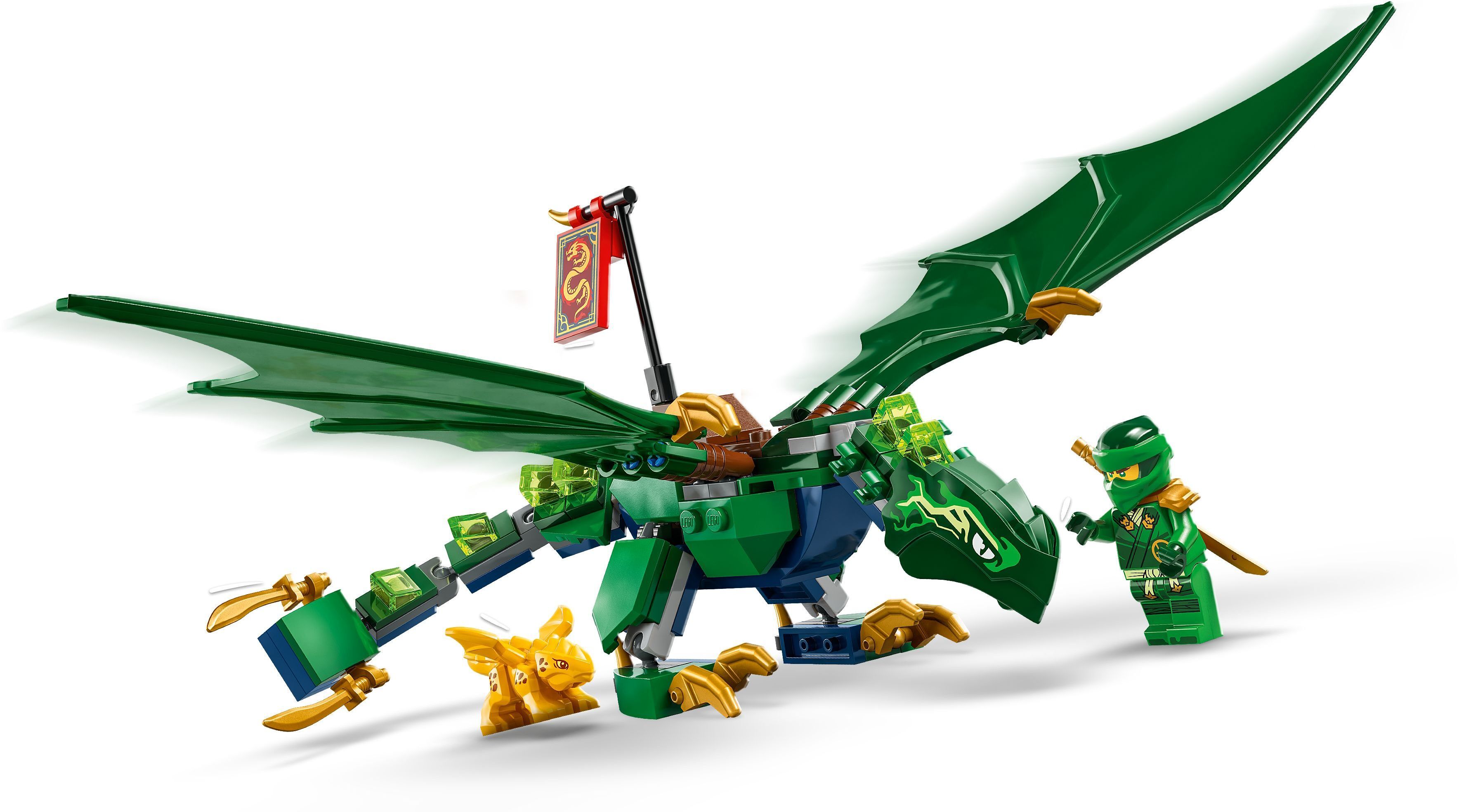 LEGO 71829 Ninjago Зеленый лесной дракон Ллойда фото 3